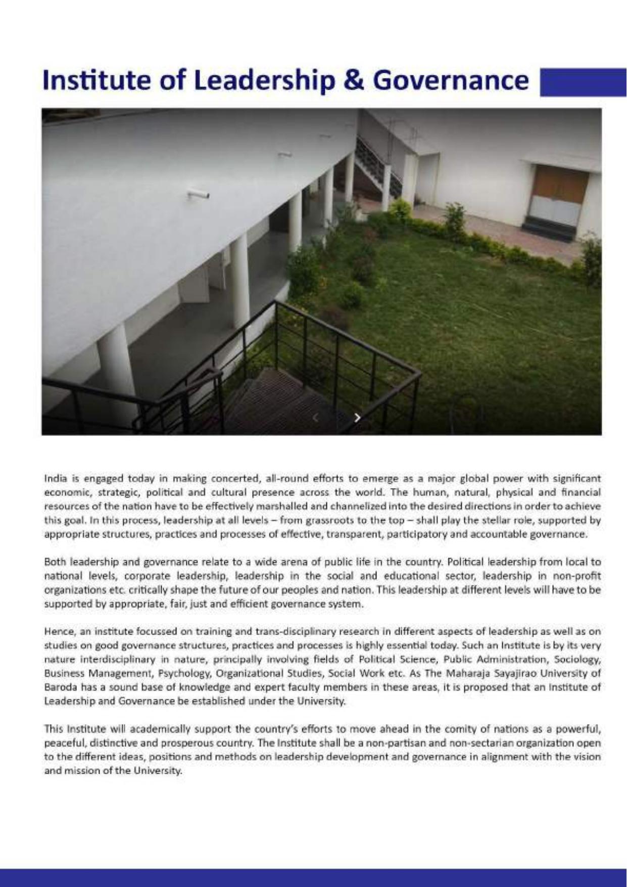Maharaja Sayajirao University of Baroda, International Students Information Brochure - Page 57