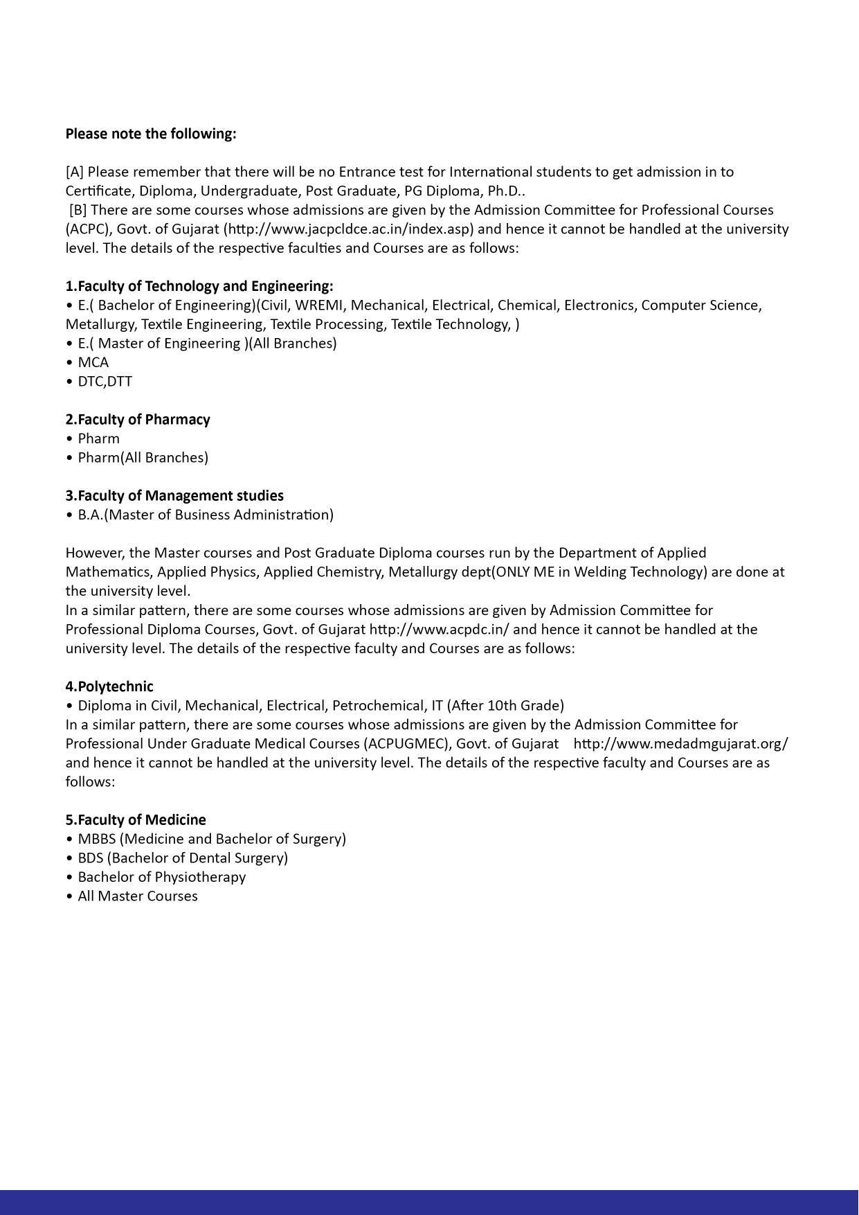 Maharaja Sayajirao University of Baroda, International Students Information Brochure - Page 71