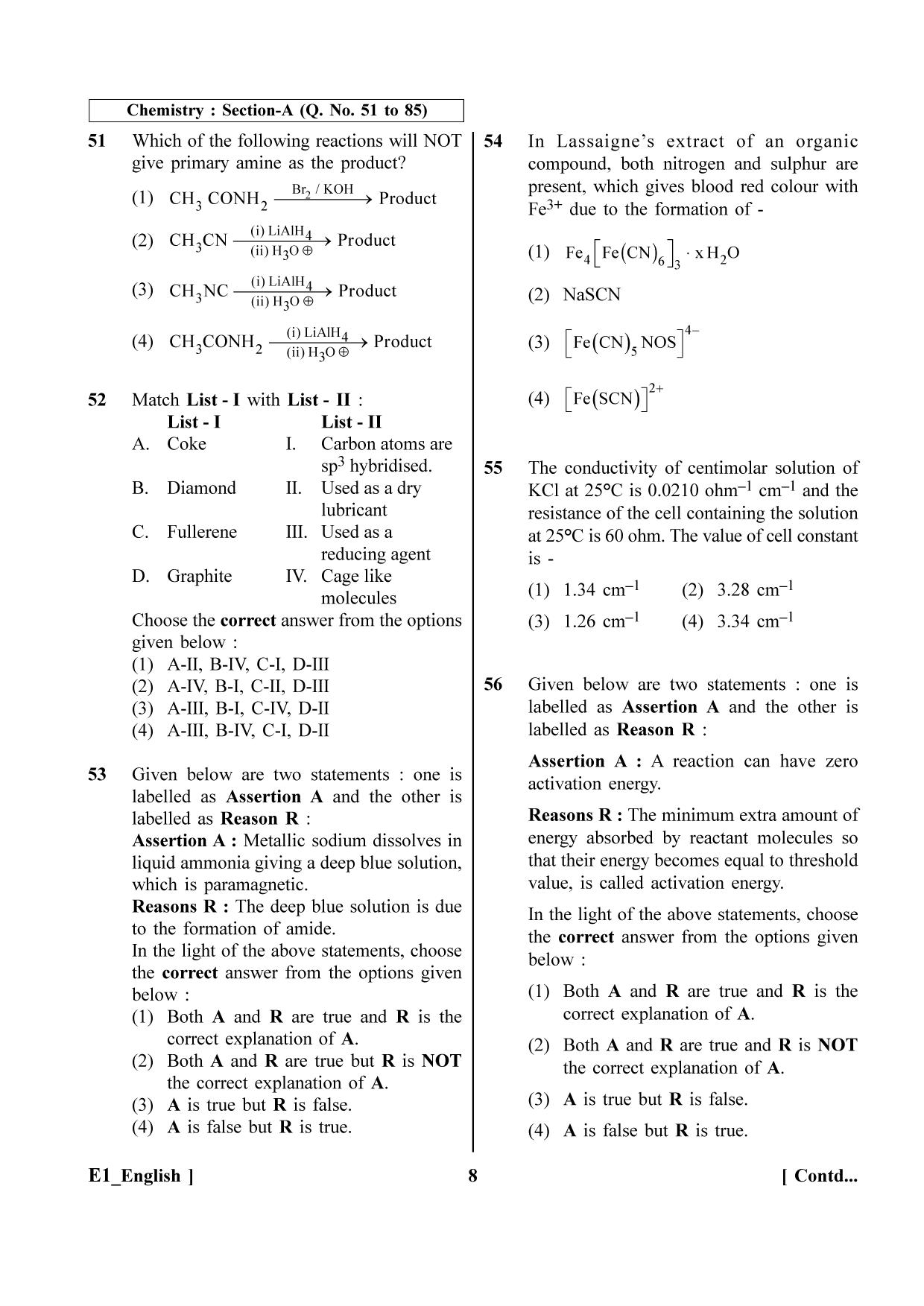 NEET 2023 E1 Question Paper - Page 8