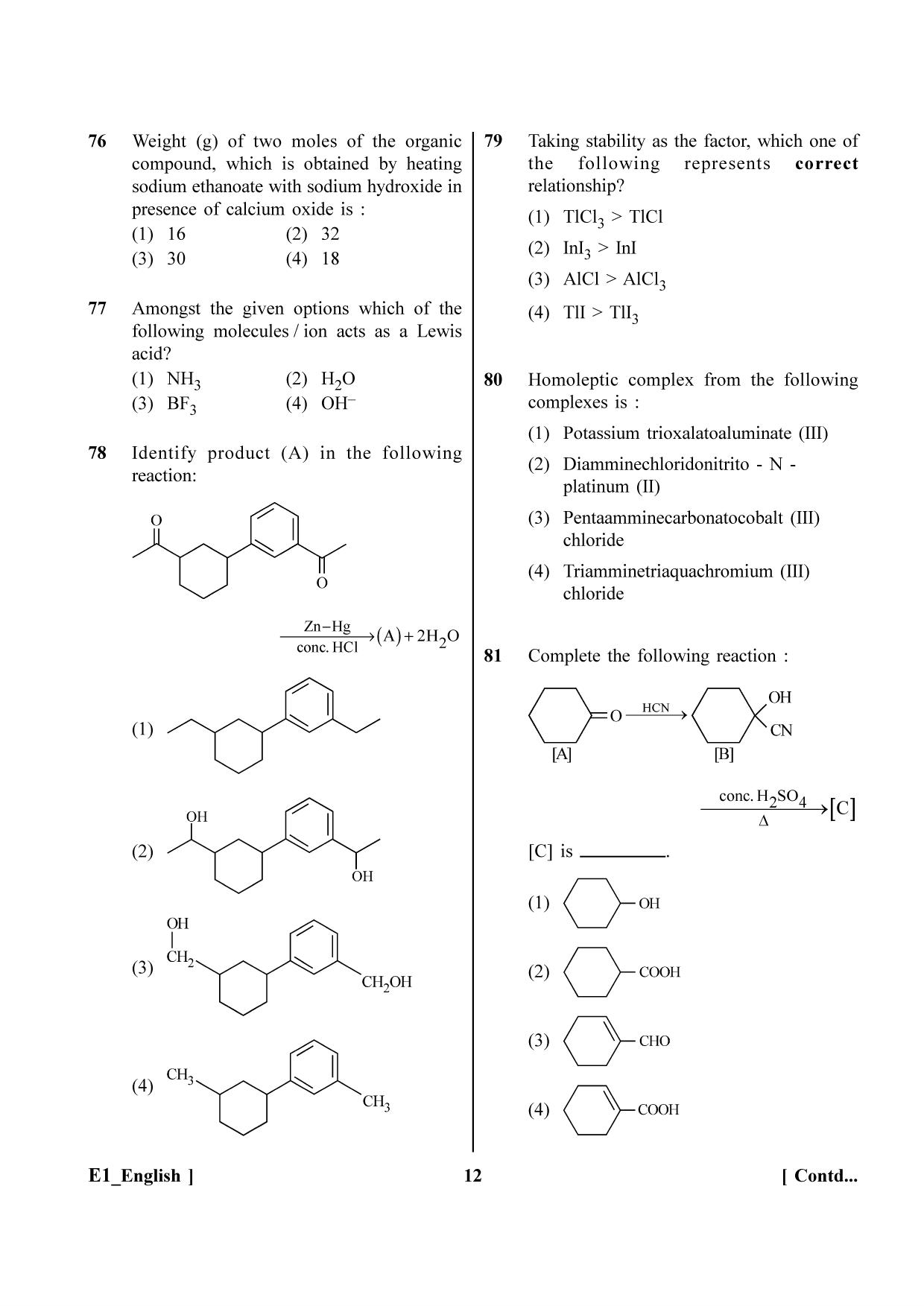 NEET 2023 E1 Question Paper - Page 12