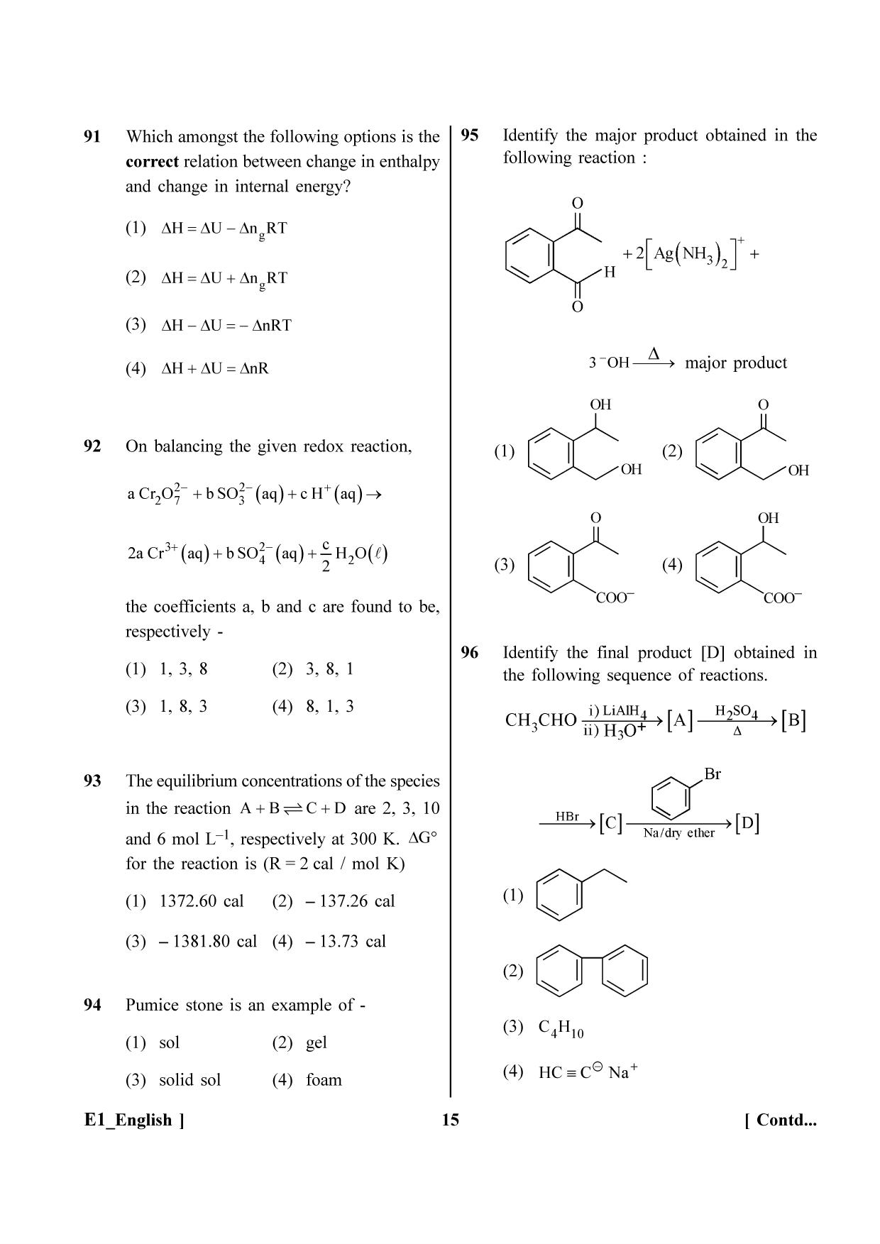 NEET 2023 E1 Question Paper - Page 15