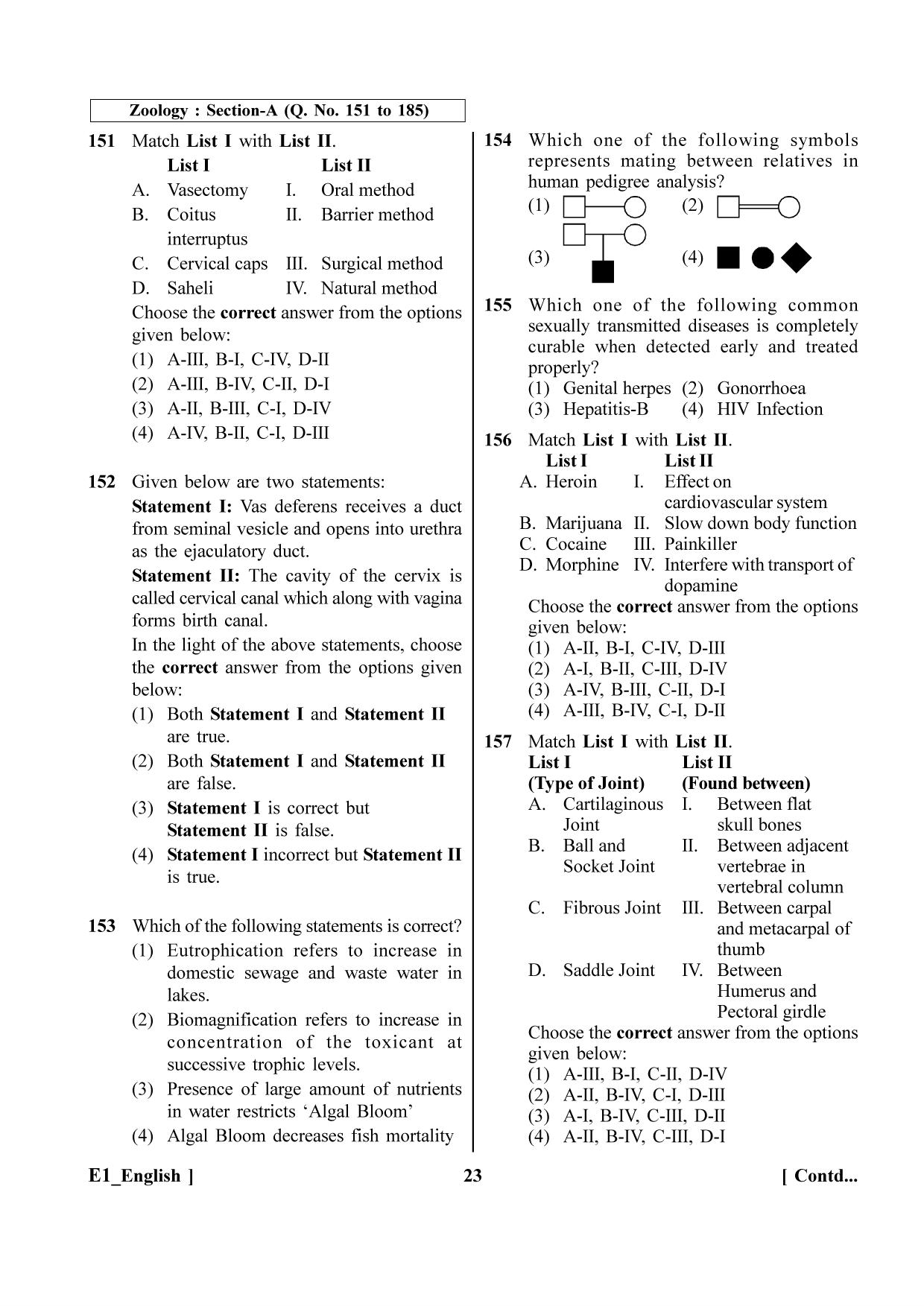 NEET 2023 E1 Question Paper - Page 23