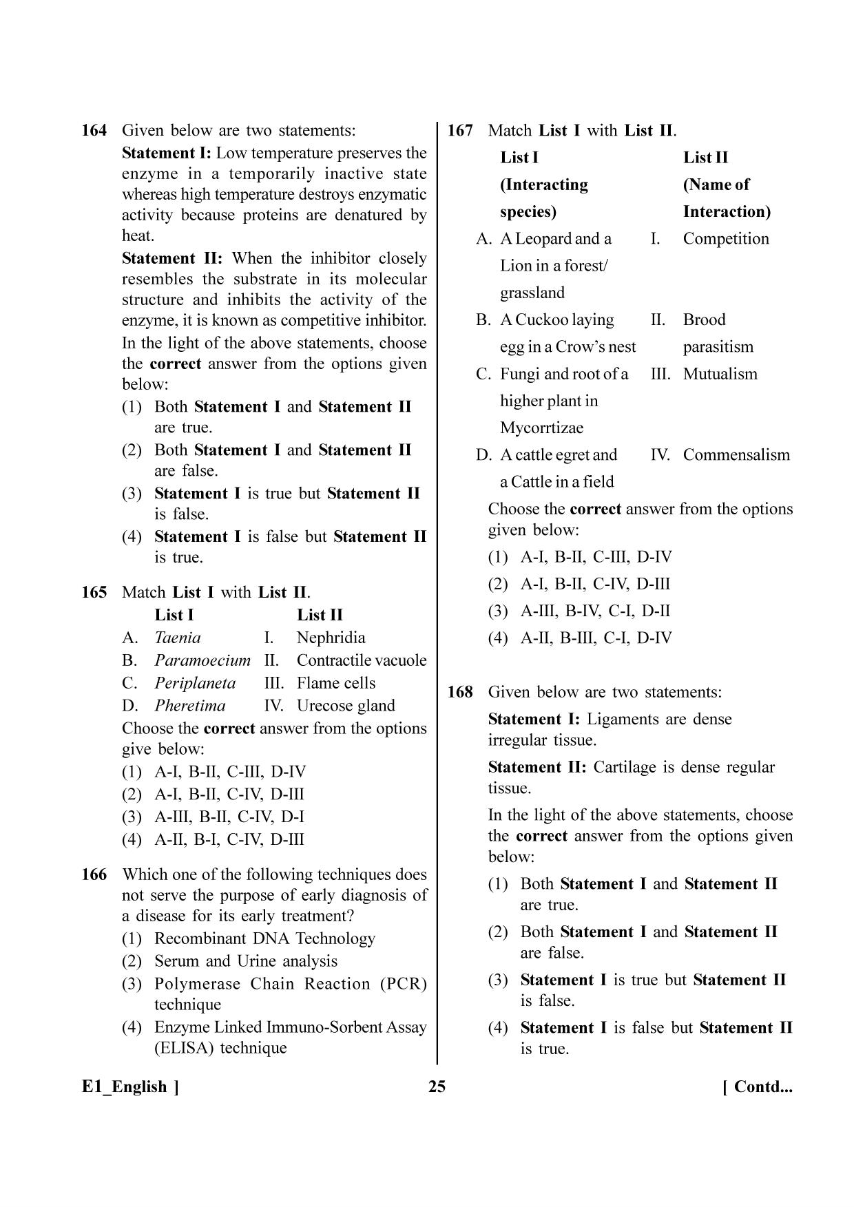 NEET 2023 E1 Question Paper - Page 25