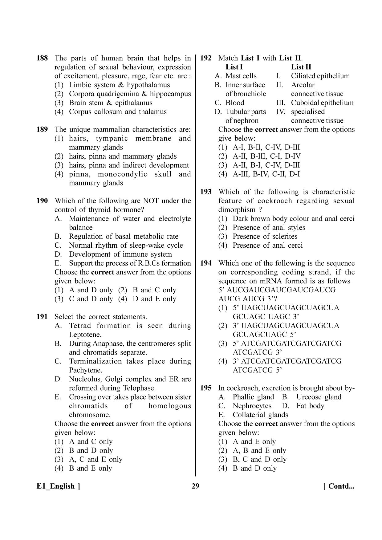 NEET 2023 E1 Question Paper - Page 29