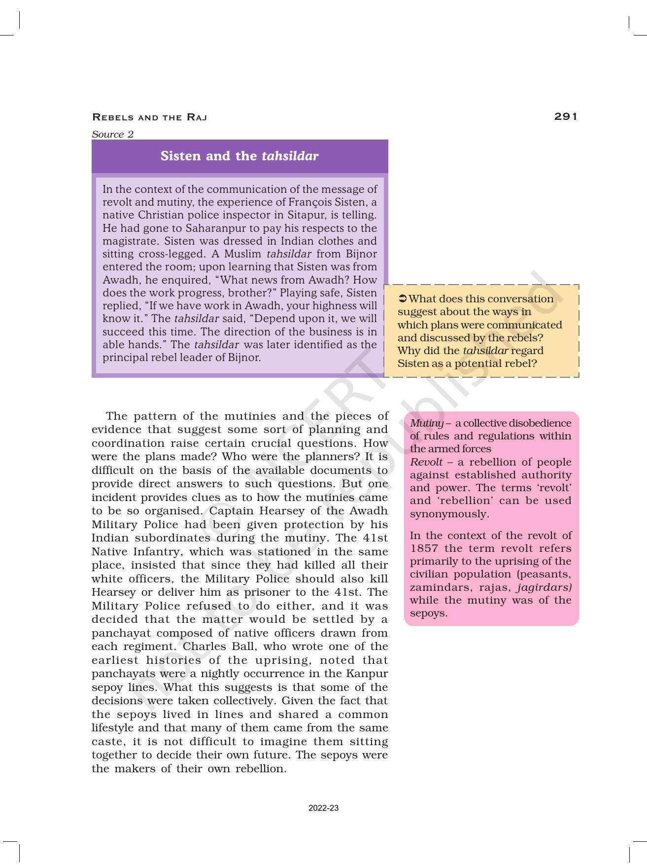 NCERT Book for Class 12 History (Part-III) Chapter 11 Rebels and the Raj - Page 4