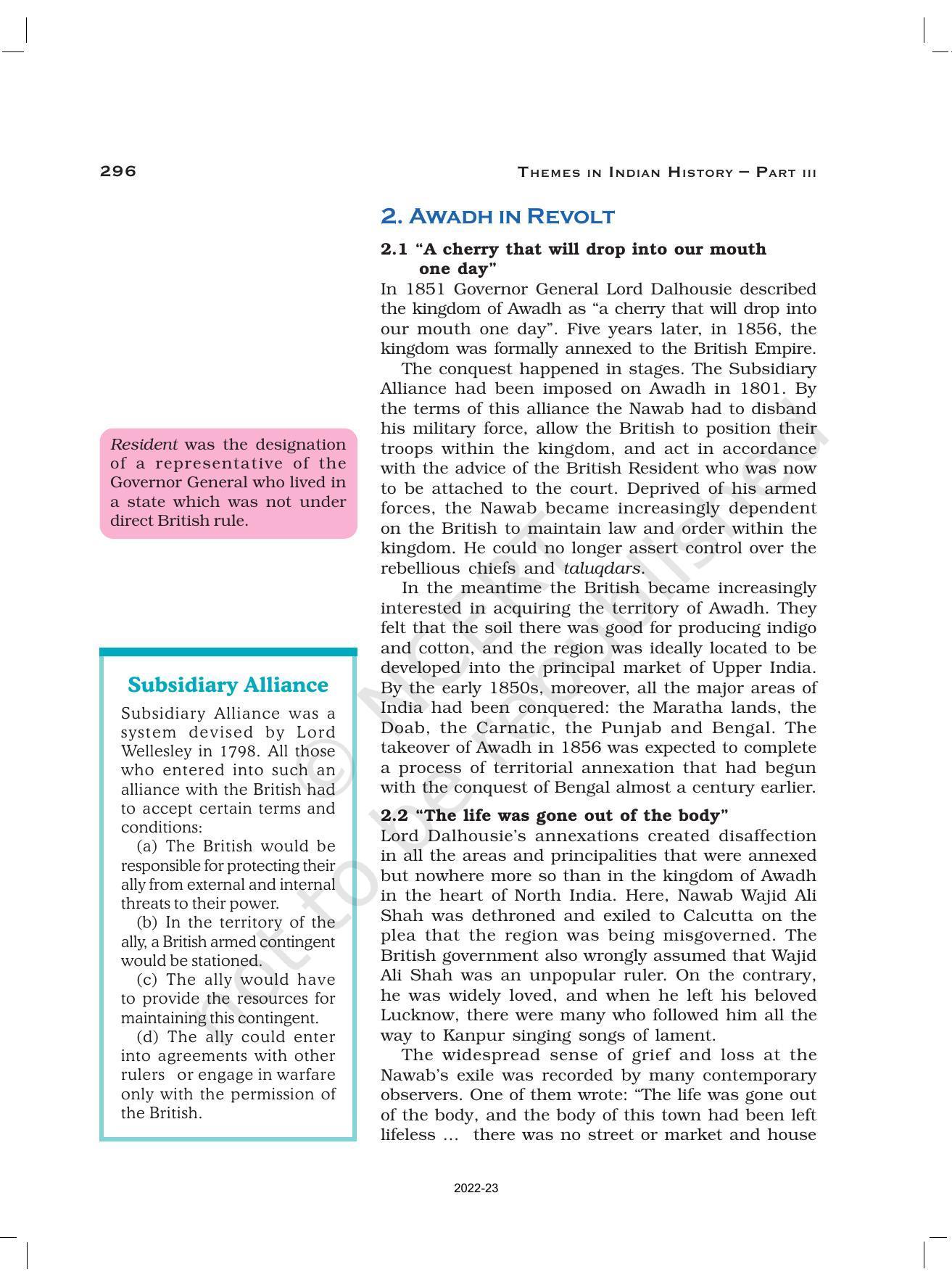 NCERT Book for Class 12 History (Part-III) Chapter 11 Rebels and the Raj - Page 9