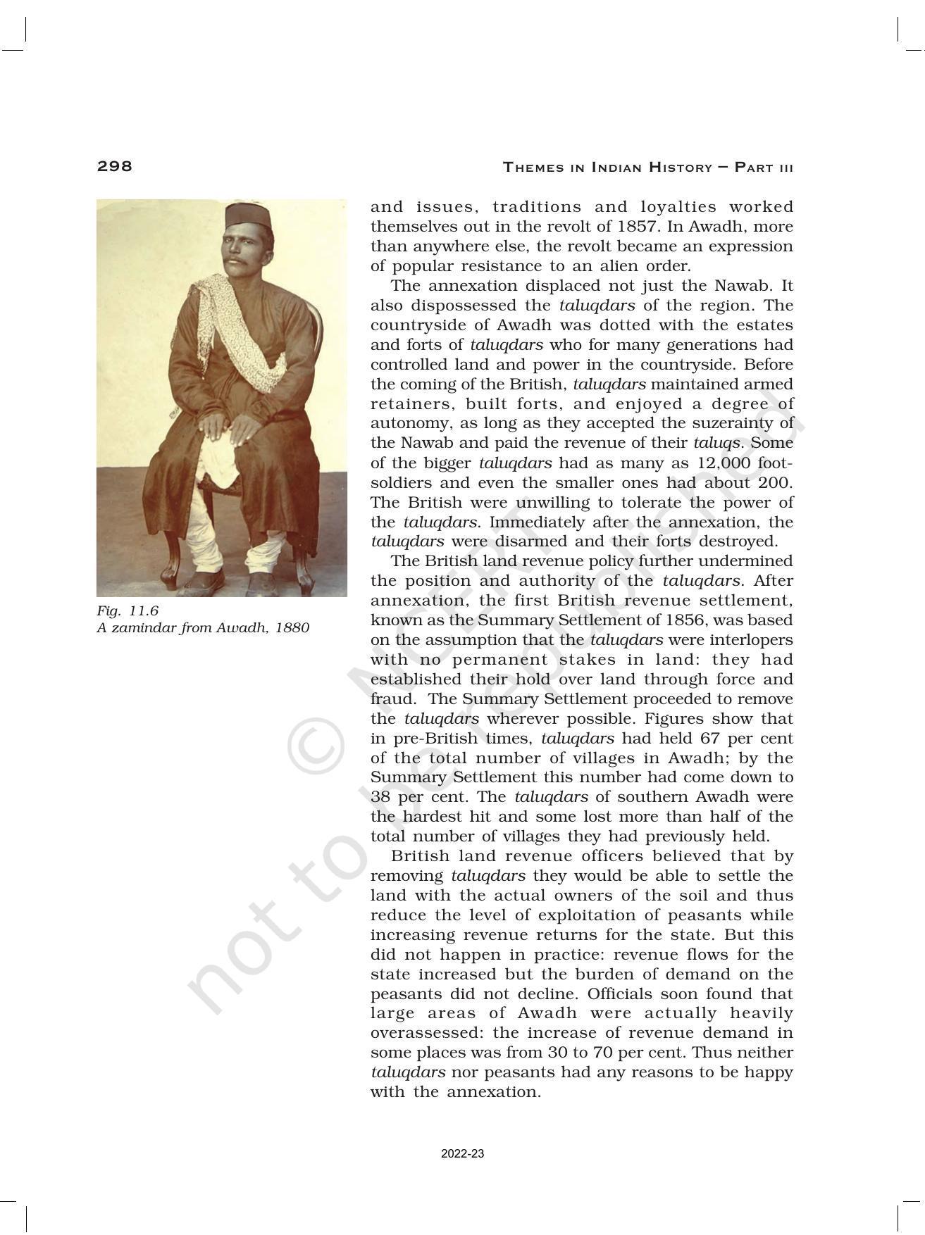 NCERT Book for Class 12 History (Part-III) Chapter 11 Rebels and the Raj - Page 11