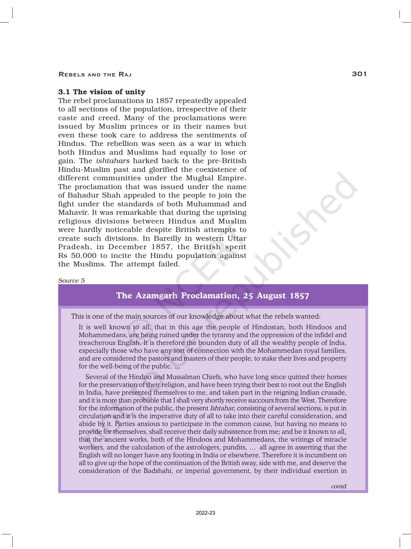 NCERT Book for Class 12 History (Part-III) Chapter 11 Rebels and the Raj - Page 14