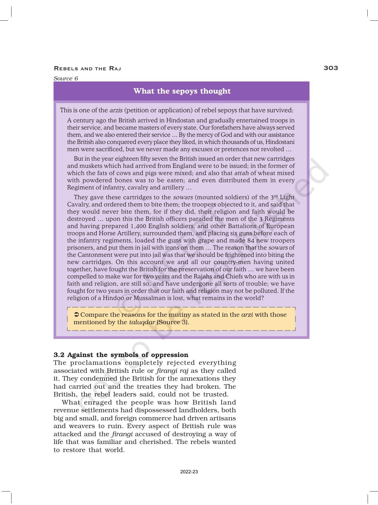 NCERT Book for Class 12 History (Part-III) Chapter 11 Rebels and the Raj - Page 16