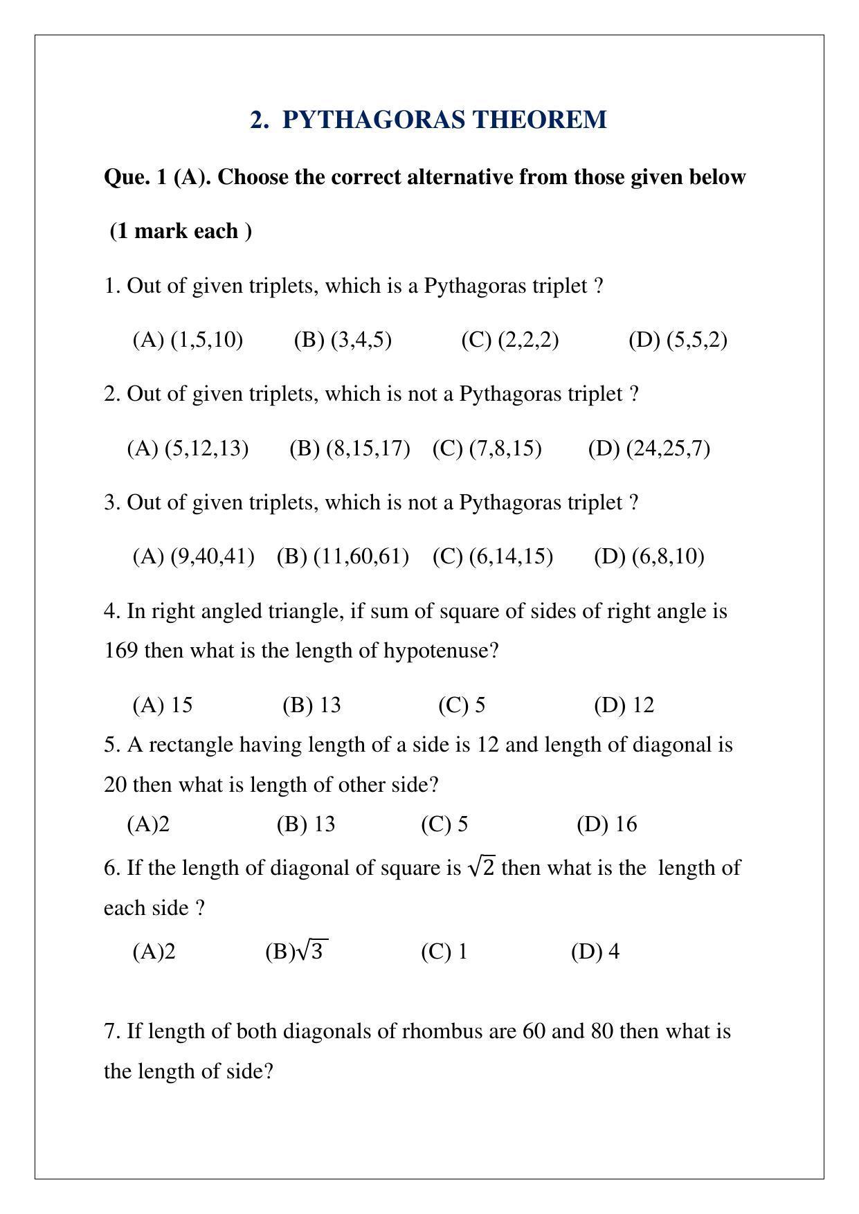 Maharashtra Board Class 10 Mathematics Part II Sample Papers - Page 11