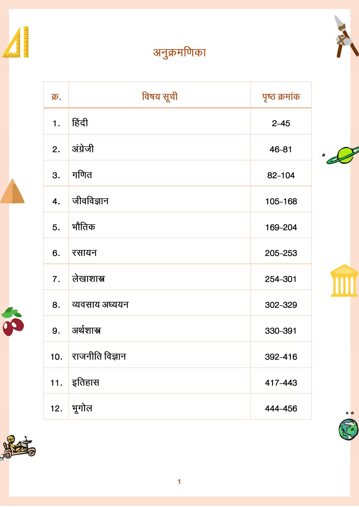 CGBSE Board Class 11 Question Bank - Page 2