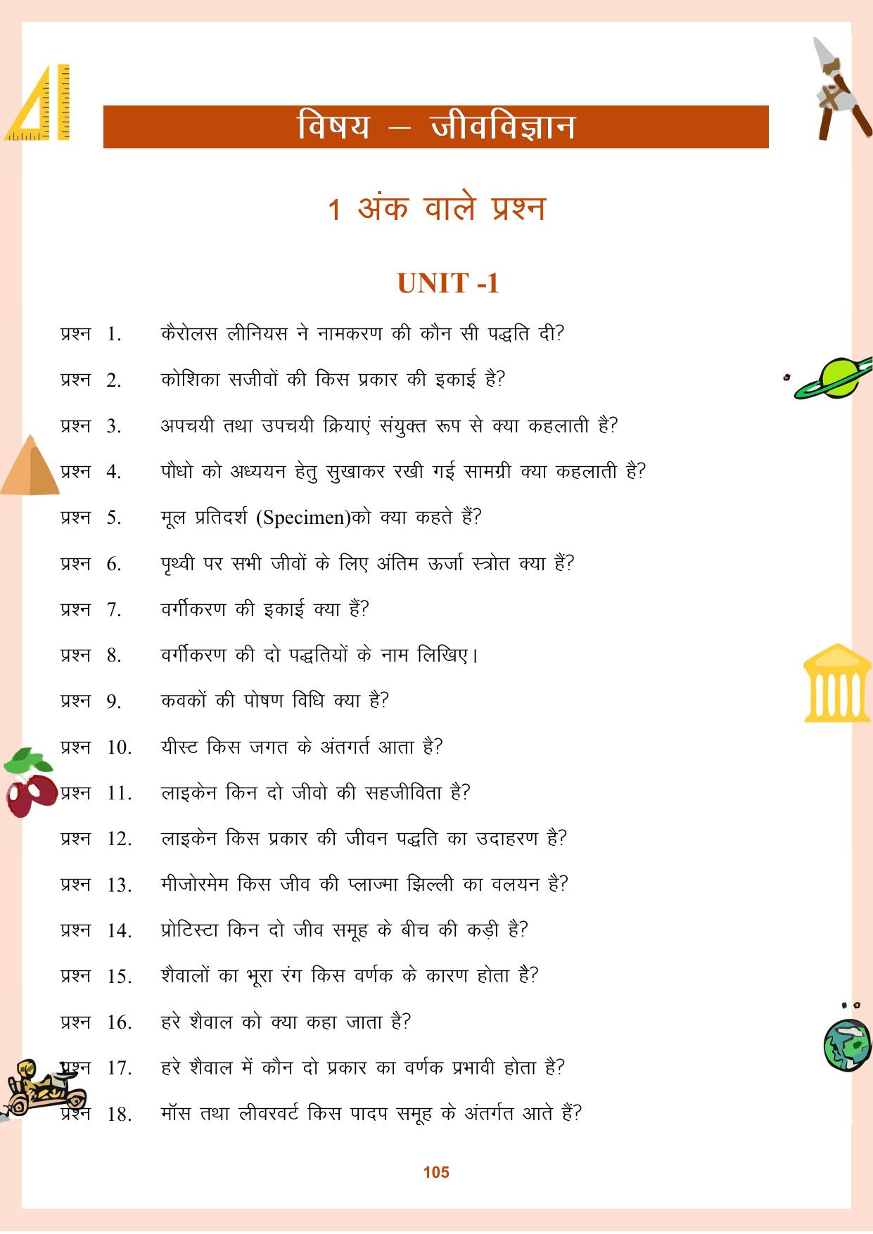 CGBSE Board Class 11 Question Bank - Page 106