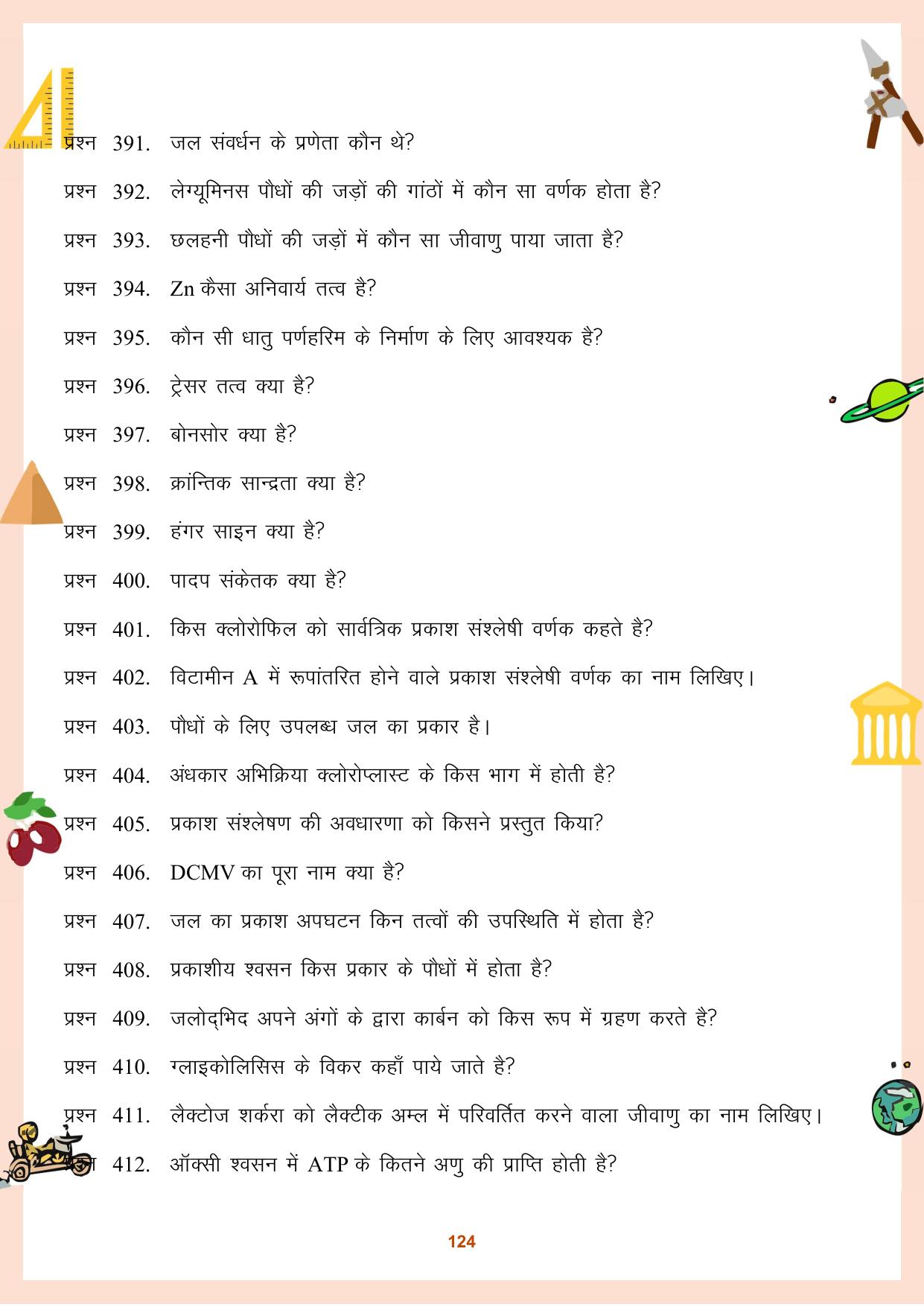 CGBSE Board Class 11 Question Bank - Page 125