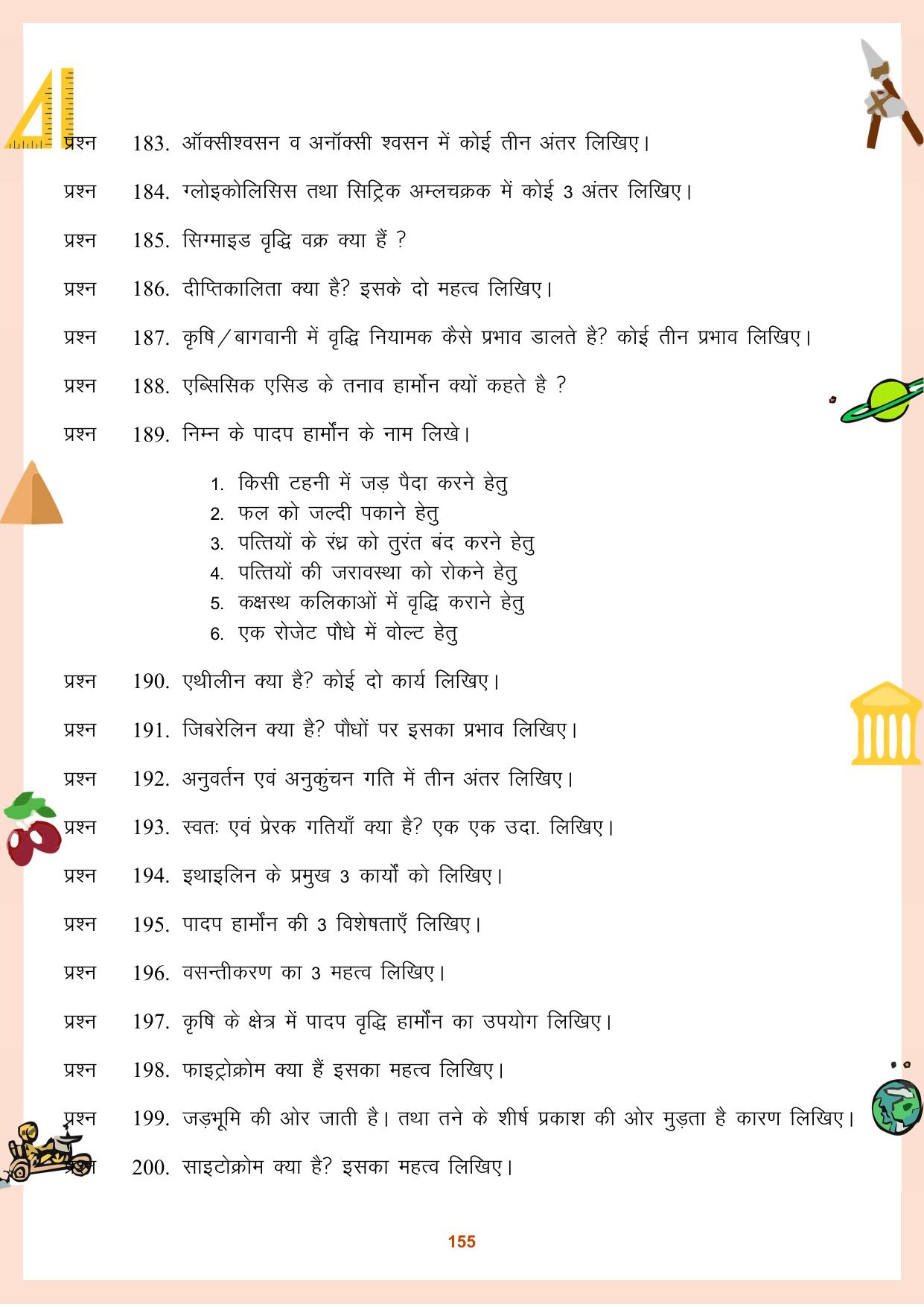 CGBSE Board Class 11 Question Bank - Page 156