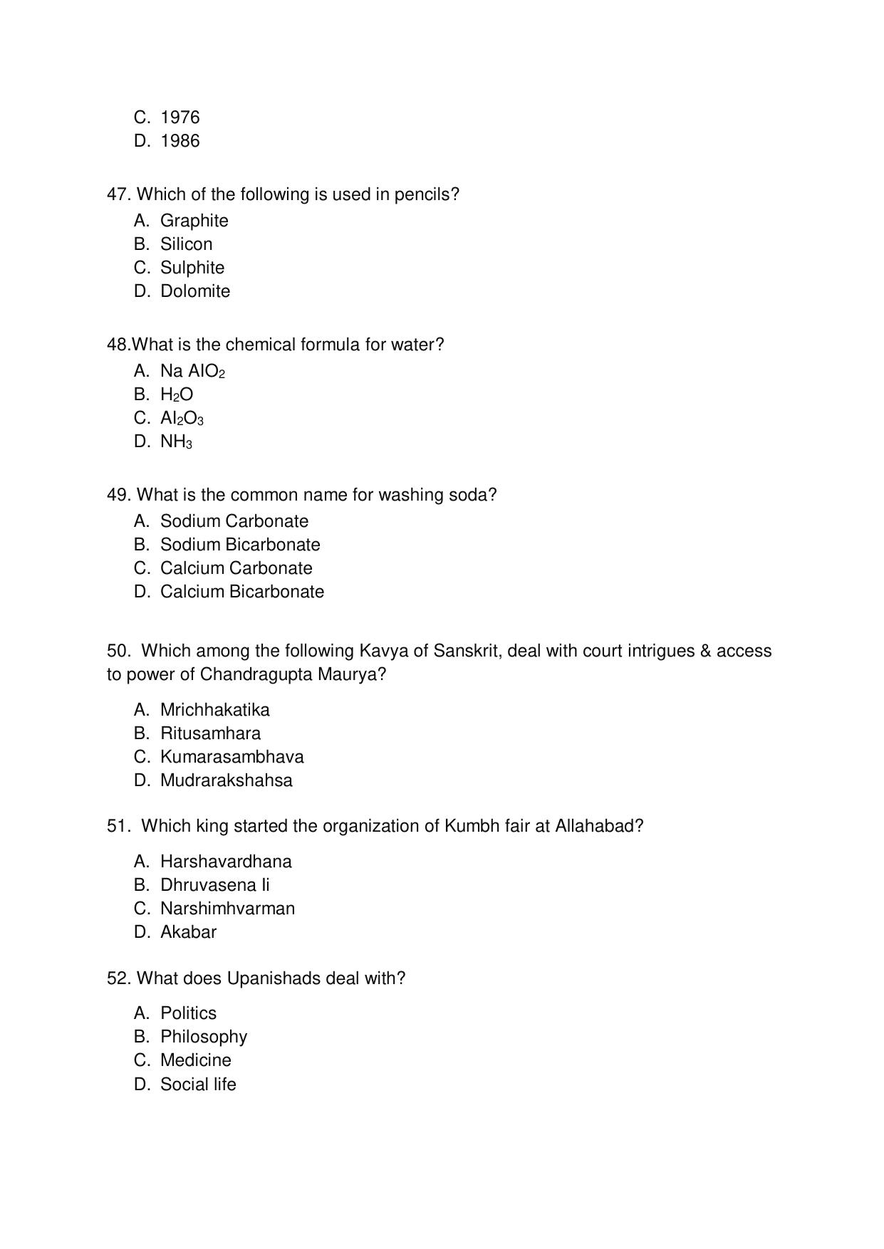 Odisha CPET 2021 GSWS Question Paper - Page 8