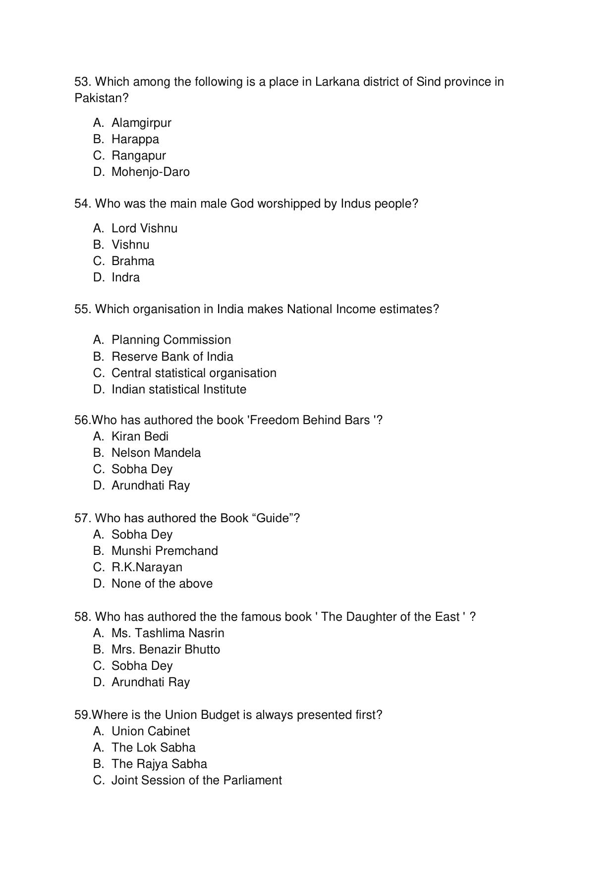 Odisha CPET 2021 GSWS Question Paper - Page 9