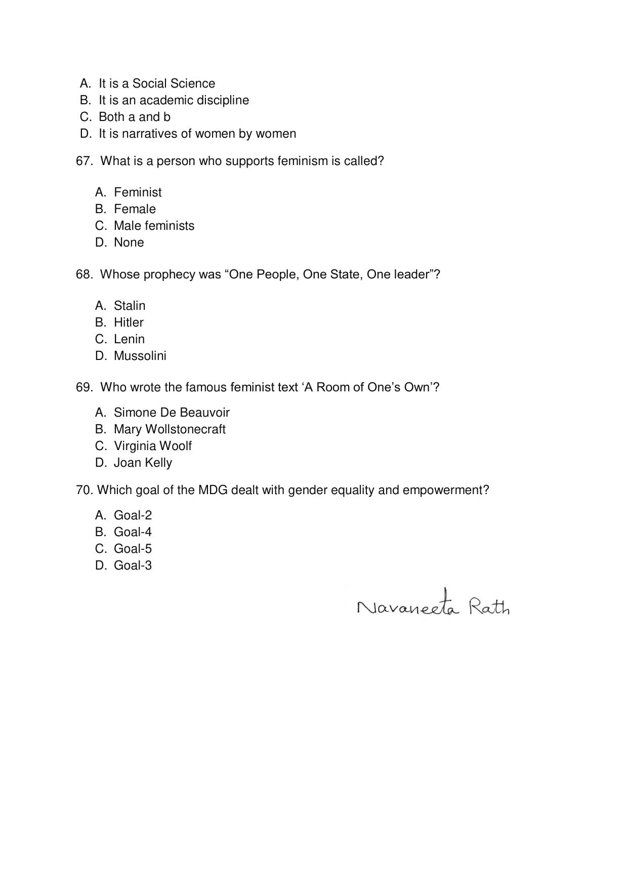 Odisha CPET 2021 GSWS Question Paper - Page 11