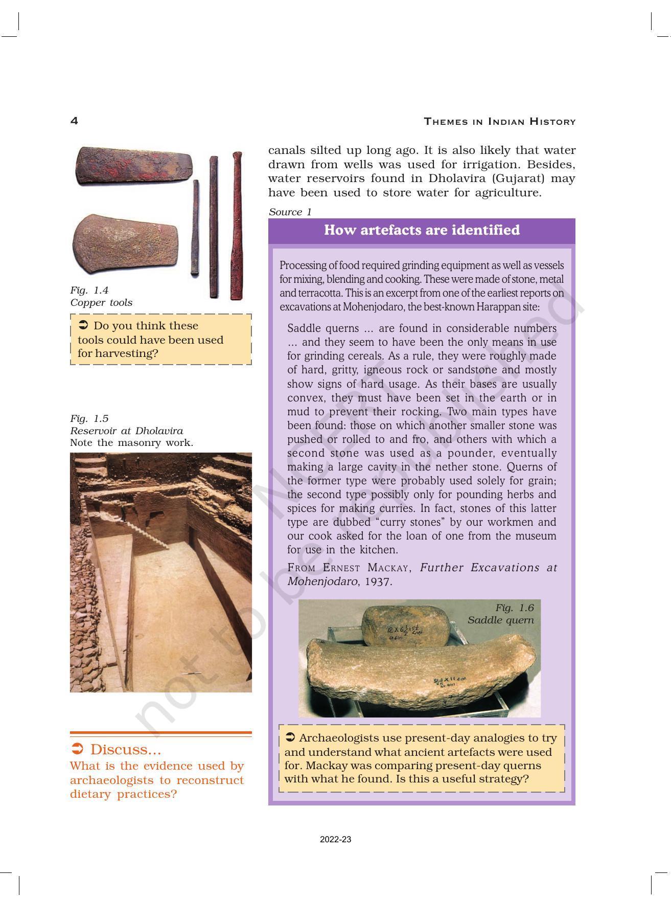 NCERT Book for Class 12 History (Part-1) Chapter 1 Bricks, Beads, and Bones - Page 4