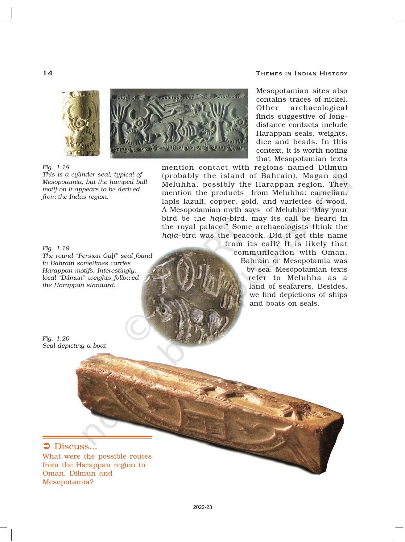 NCERT Book for Class 12 History (Part-1) Chapter 1 Bricks, Beads, and Bones - Page 14