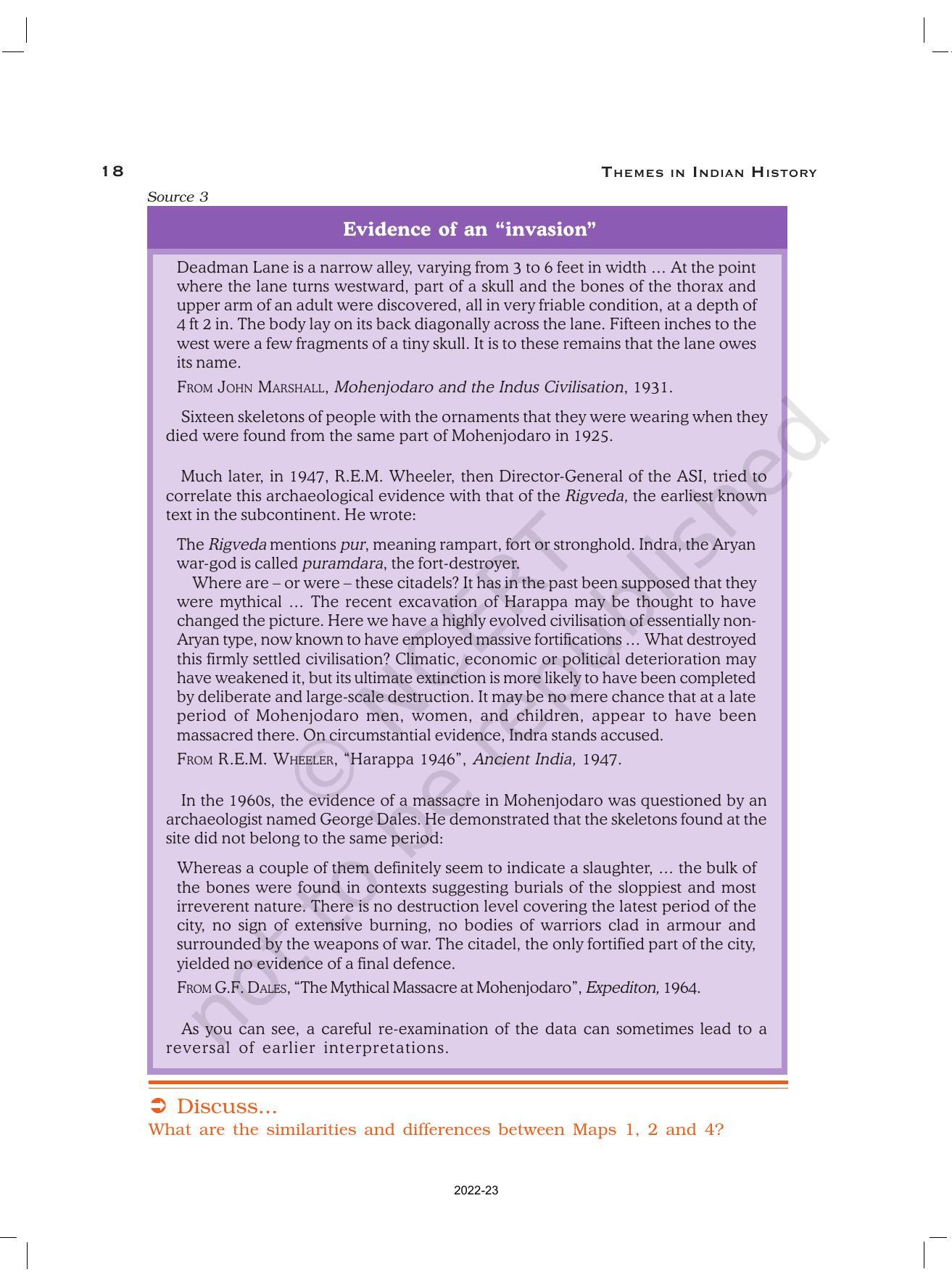 NCERT Book for Class 12 History (Part-1) Chapter 1 Bricks, Beads, and Bones - Page 18
