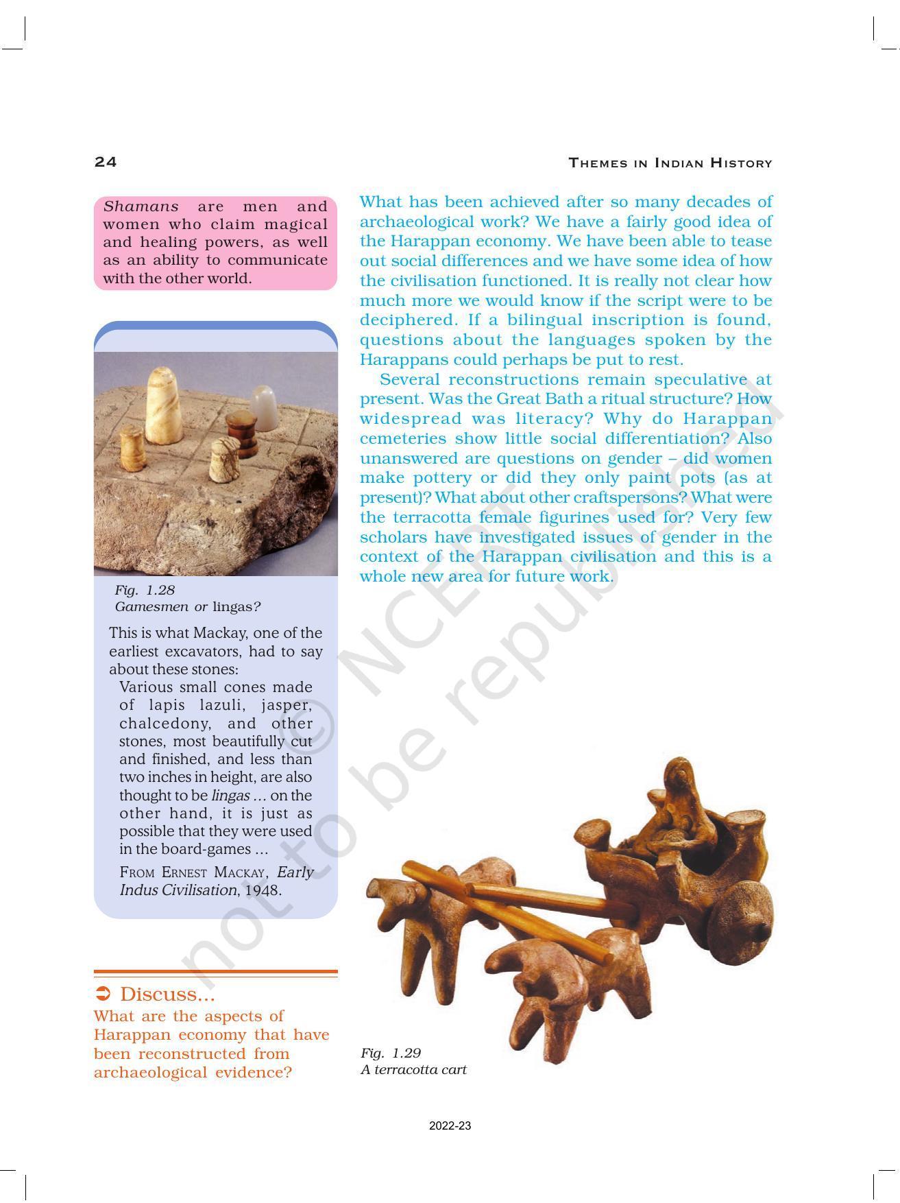 NCERT Book for Class 12 History (Part-1) Chapter 1 Bricks, Beads, and Bones - Page 24