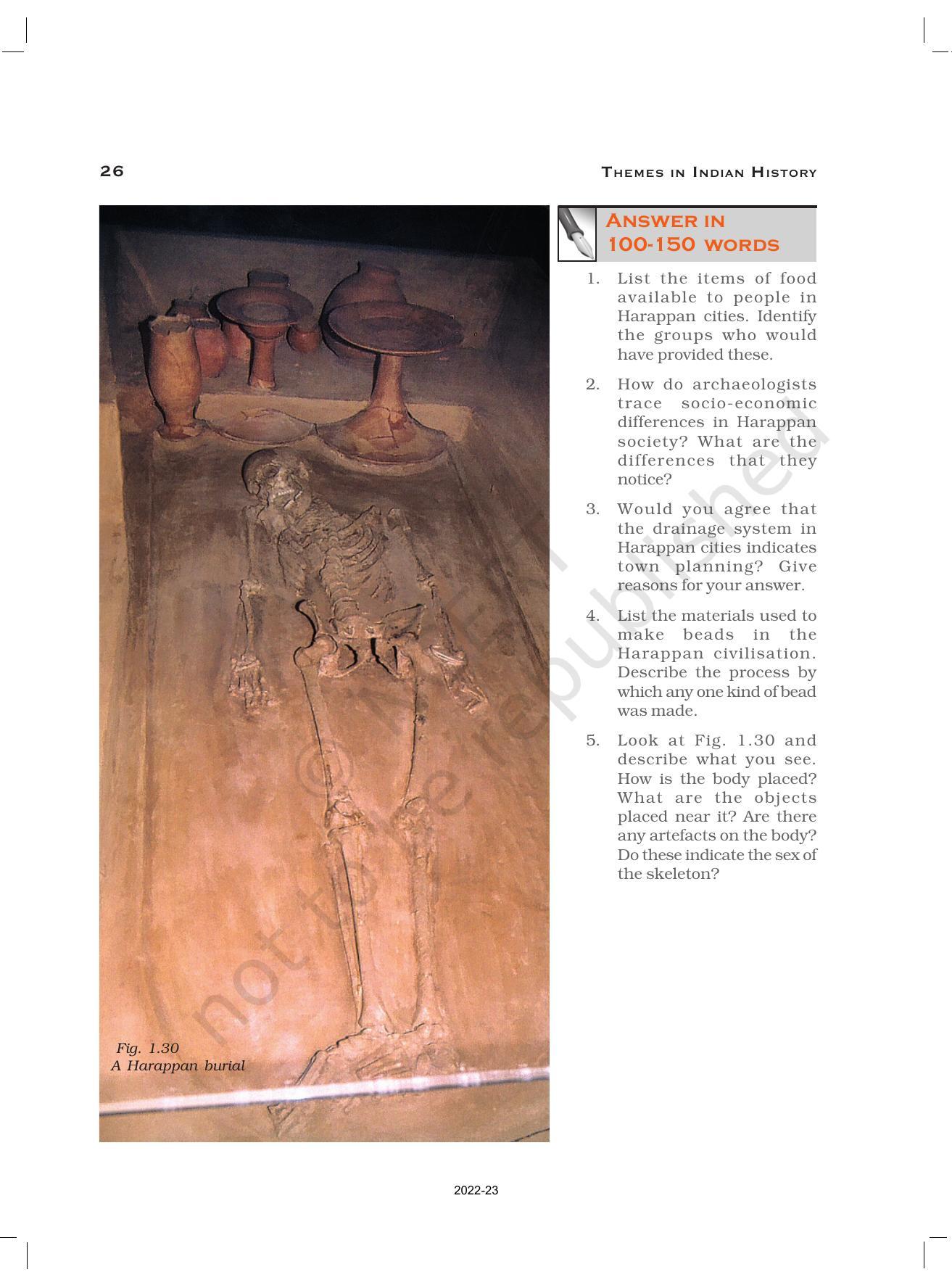 NCERT Book for Class 12 History (Part-1) Chapter 1 Bricks, Beads, and Bones - Page 26