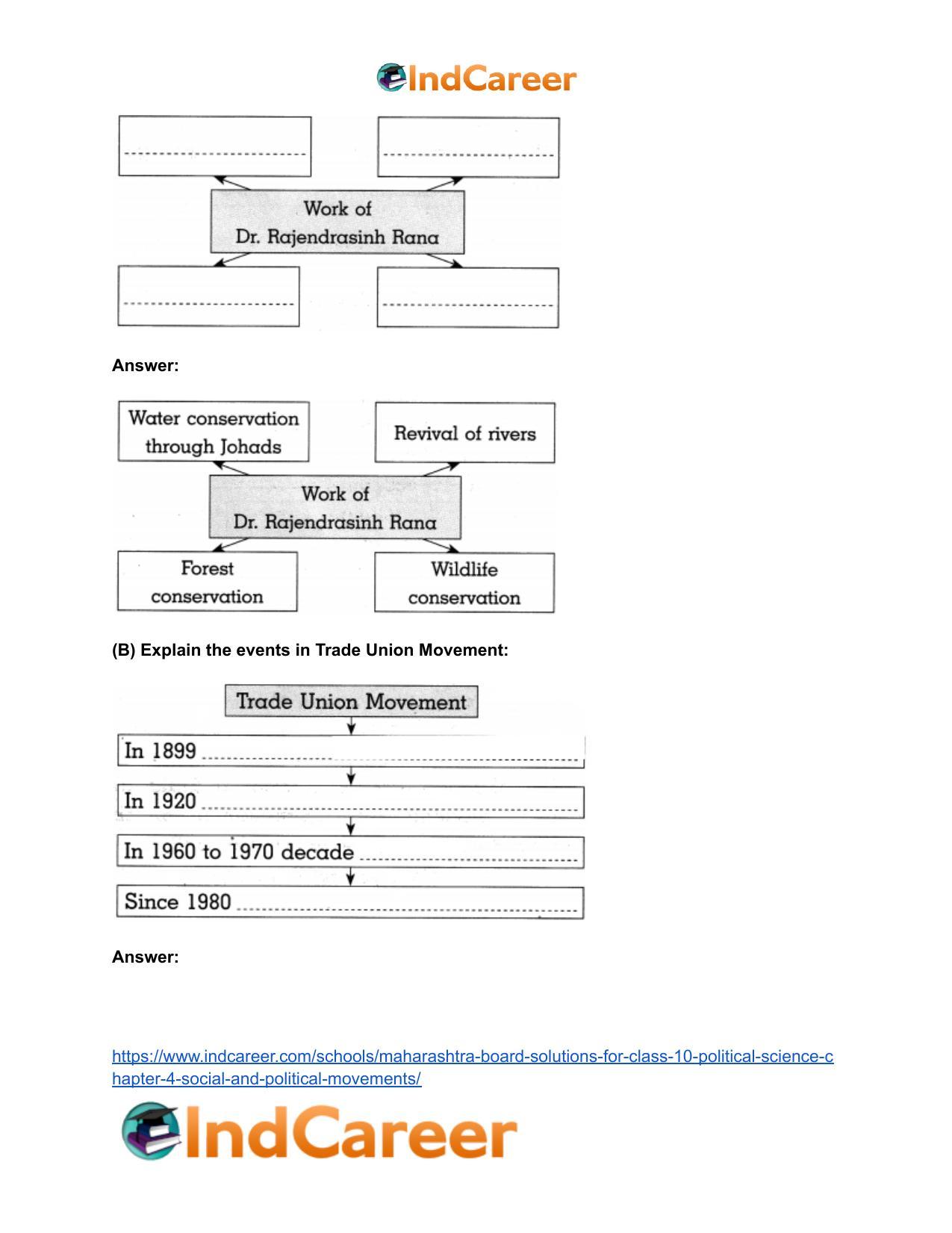 Maharashtra Board Solutions for Class 10- Political Science: Chapter 4- Social and Political Movements - Page 17