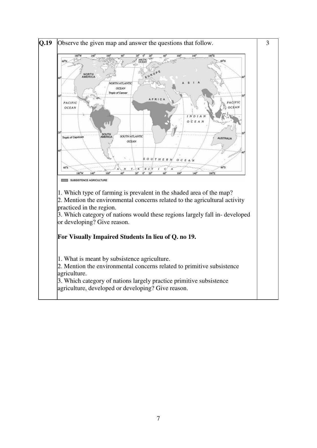 CBSE Class 12 Geography Practice Questions 2022-23 - Page 7