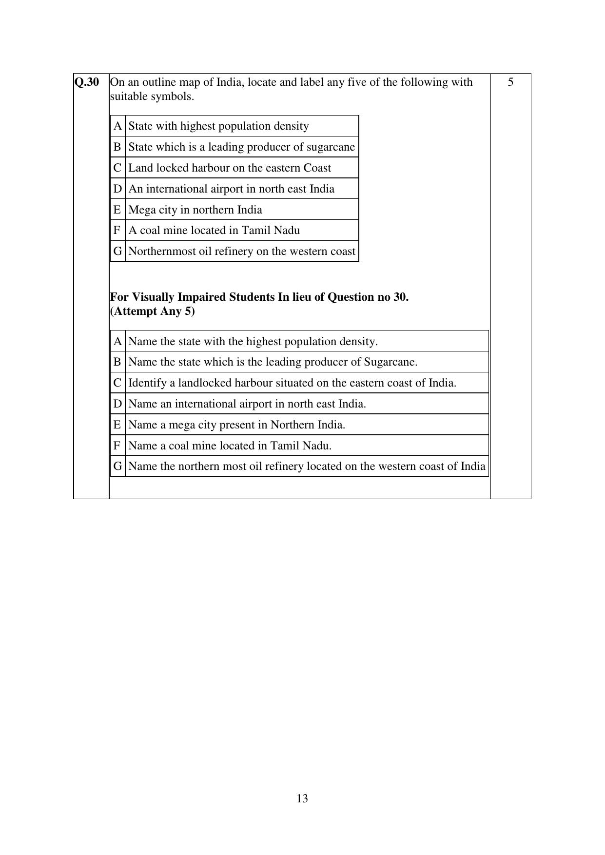 CBSE Class 12 Geography Practice Questions 2022-23 - Page 13