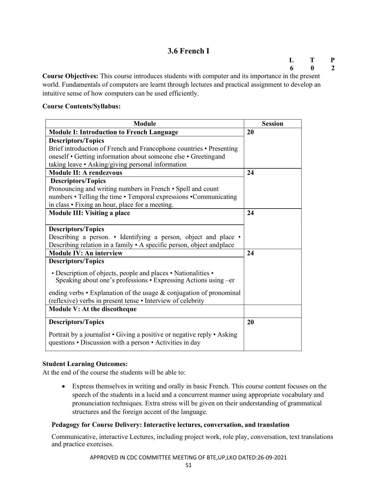 SYLLABUS FOR SEMESTER SYSTEM EFFECTIVE FROM (2021-2022) - CUSTUME DESIGN AND GARMENT TECHNOLOGY - Page 51