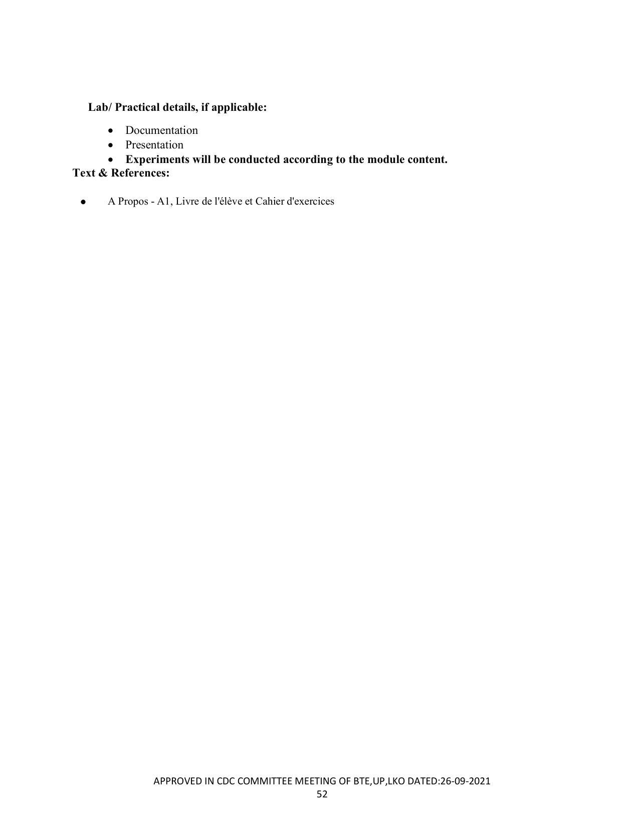 SYLLABUS FOR SEMESTER SYSTEM EFFECTIVE FROM (2021-2022) - CUSTUME DESIGN AND GARMENT TECHNOLOGY - Page 52