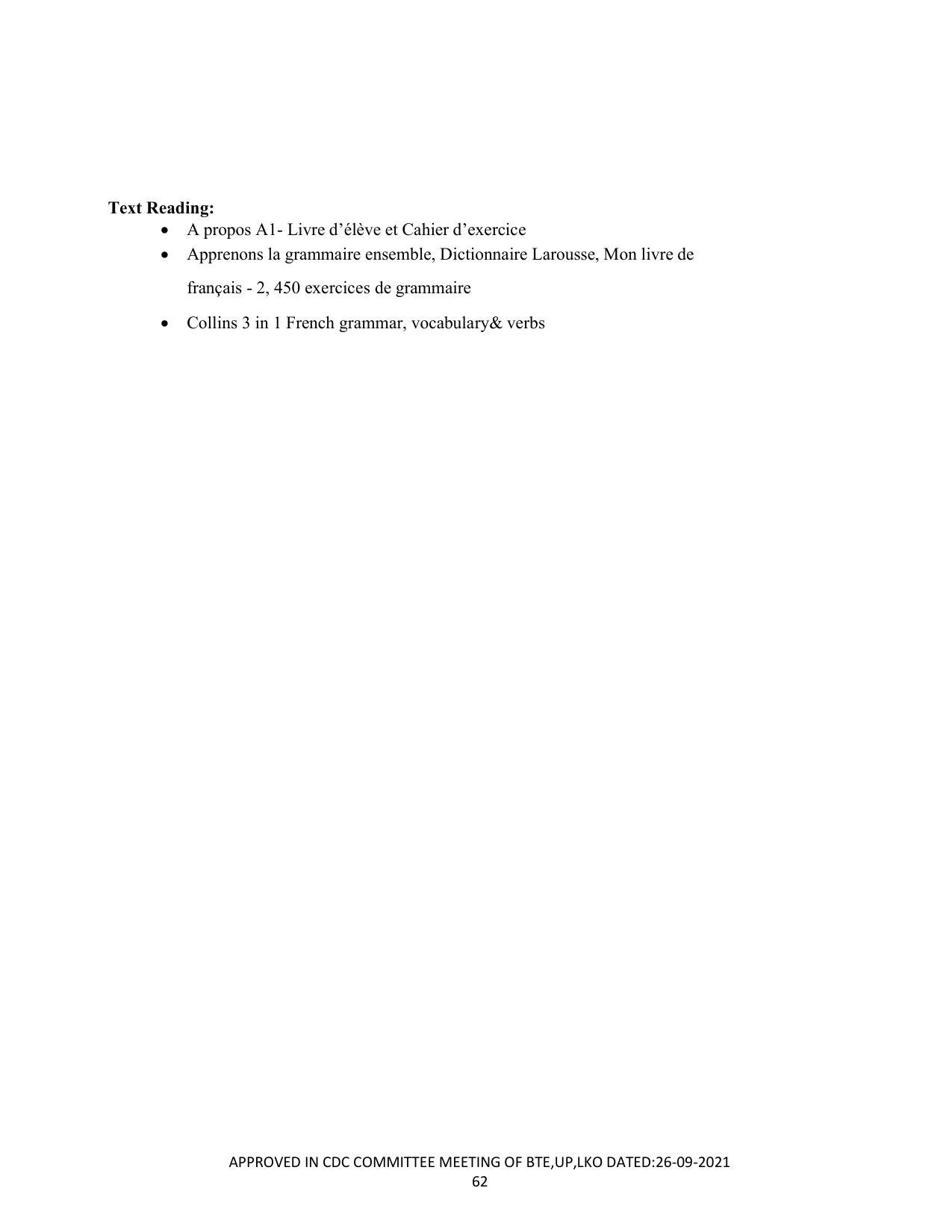 SYLLABUS FOR SEMESTER SYSTEM EFFECTIVE FROM (2021-2022) - CUSTUME DESIGN AND GARMENT TECHNOLOGY - Page 62