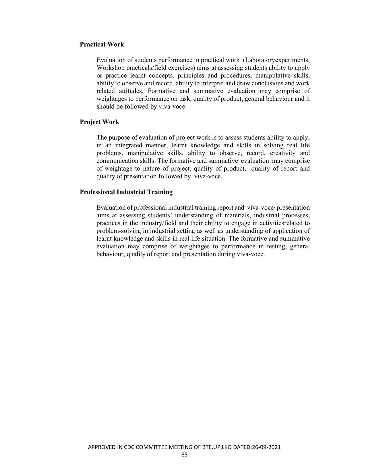 SYLLABUS FOR SEMESTER SYSTEM EFFECTIVE FROM (2021-2022) - CUSTUME DESIGN AND GARMENT TECHNOLOGY - Page 85