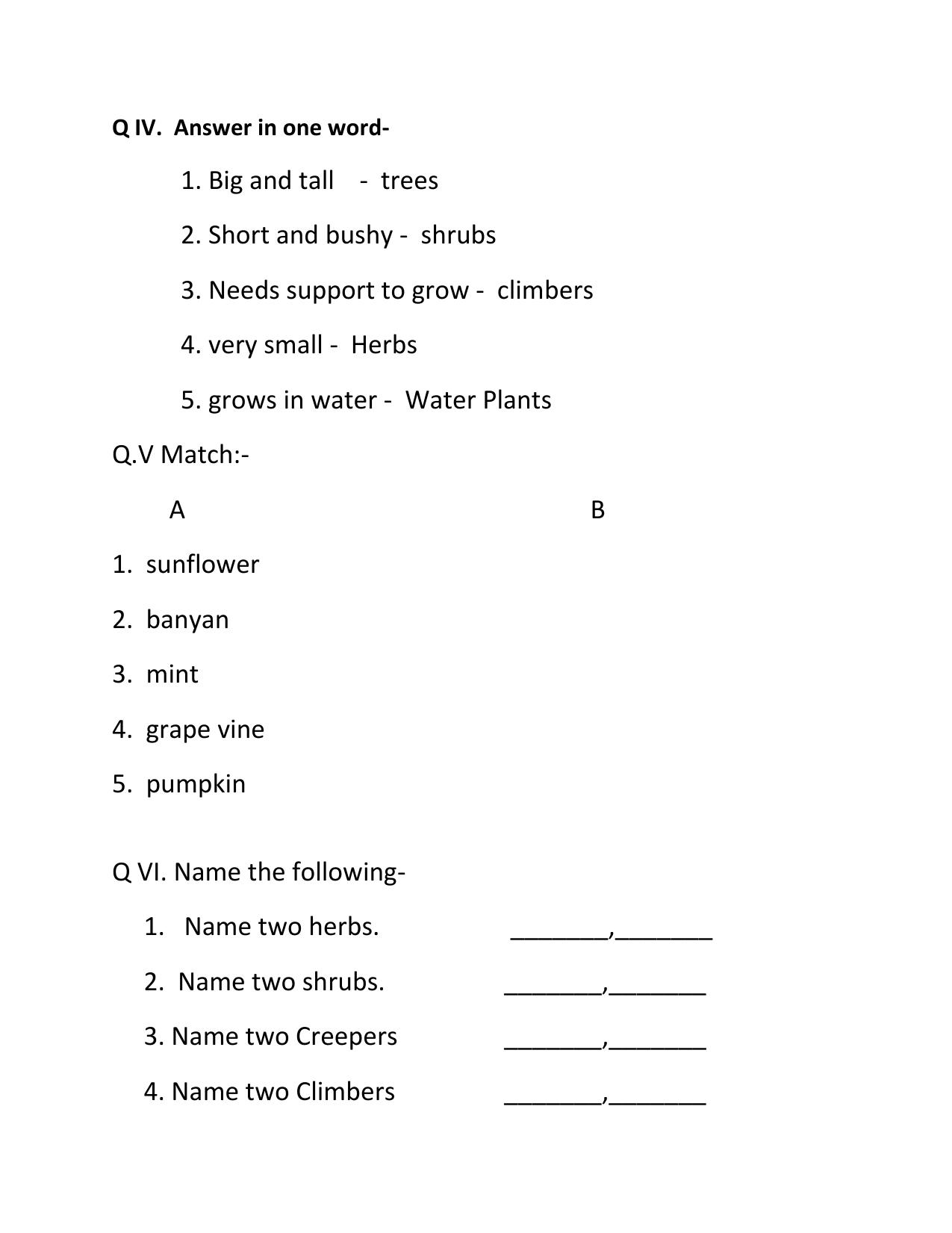 Worksheet for Class 1 EVS The world around us Assignment - Page 4