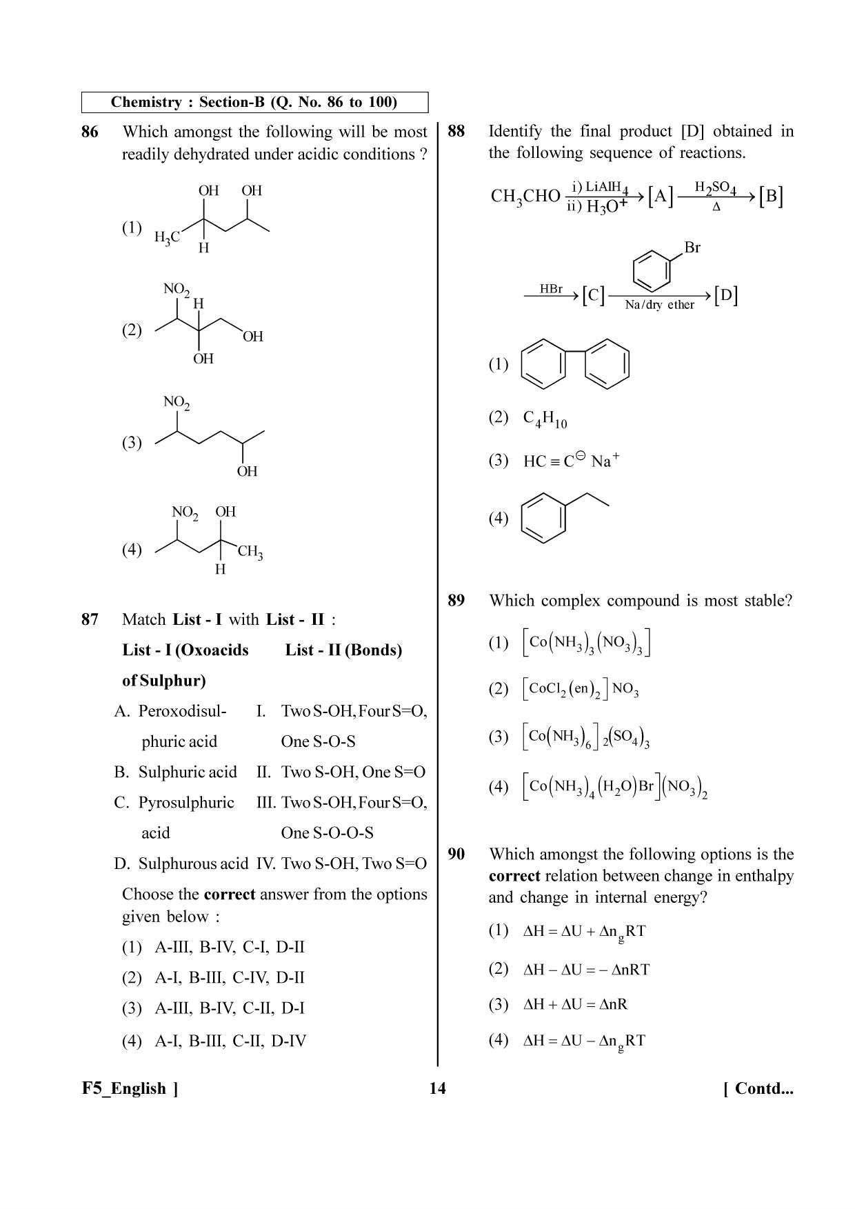 NEET 2023 F5 Question Paper - Page 14