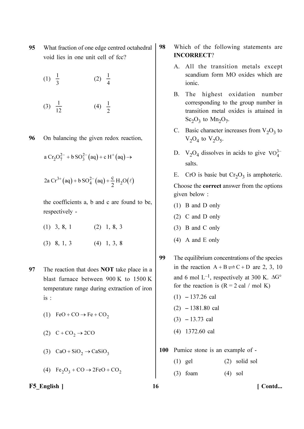 NEET 2023 F5 Question Paper - Page 16