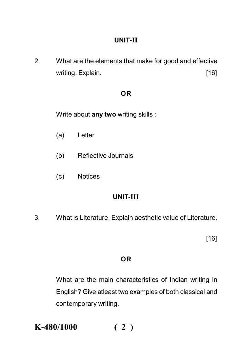 Sarguja University Question Paper - 2022 :   Bachelor Of Education II Year  Pedagogy Of Language-English (II) Paper I - Page 2