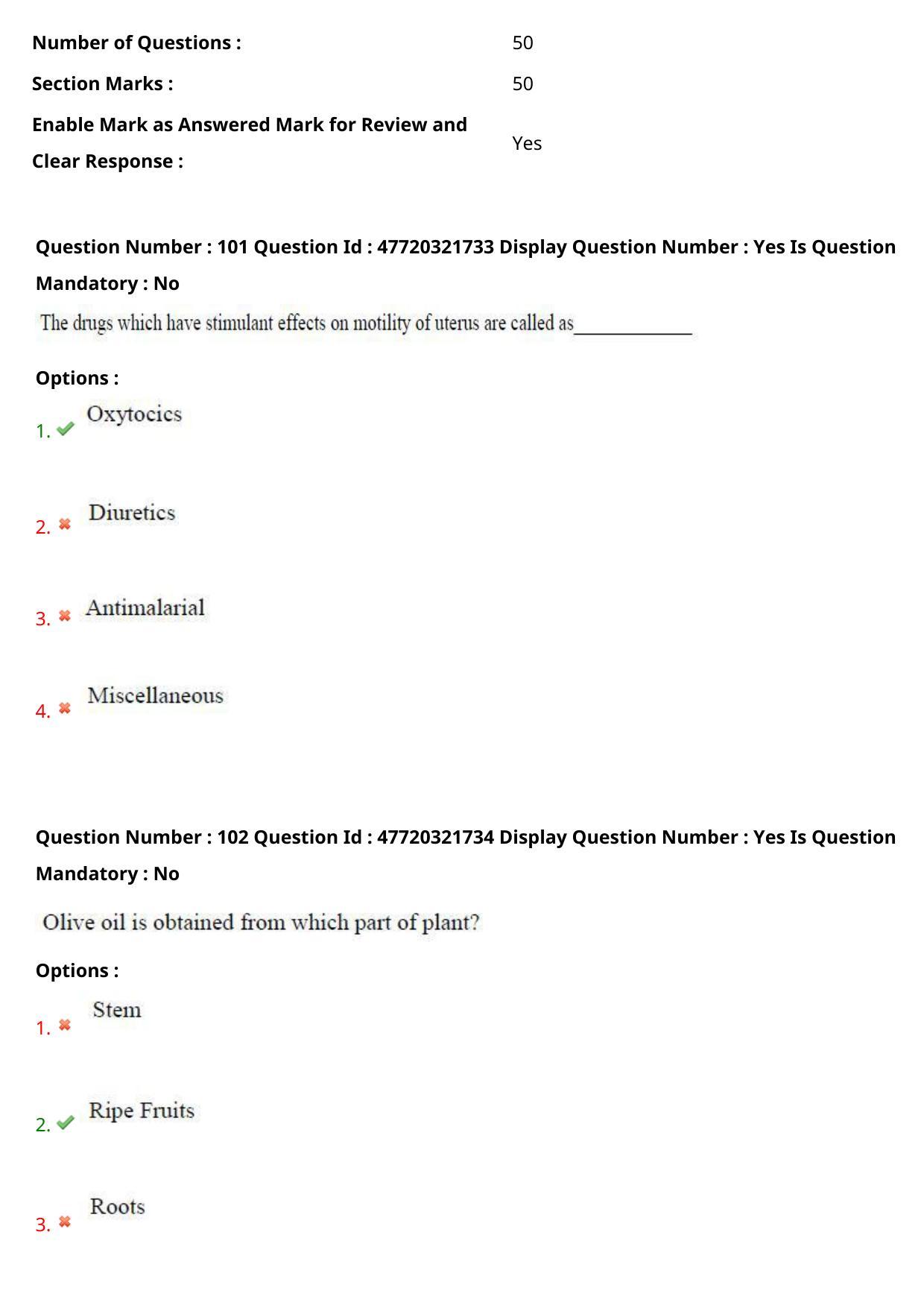 AP ECET 2021 - Pharmacy Question Paper With Preliminary Keys Shift2 - Page 49