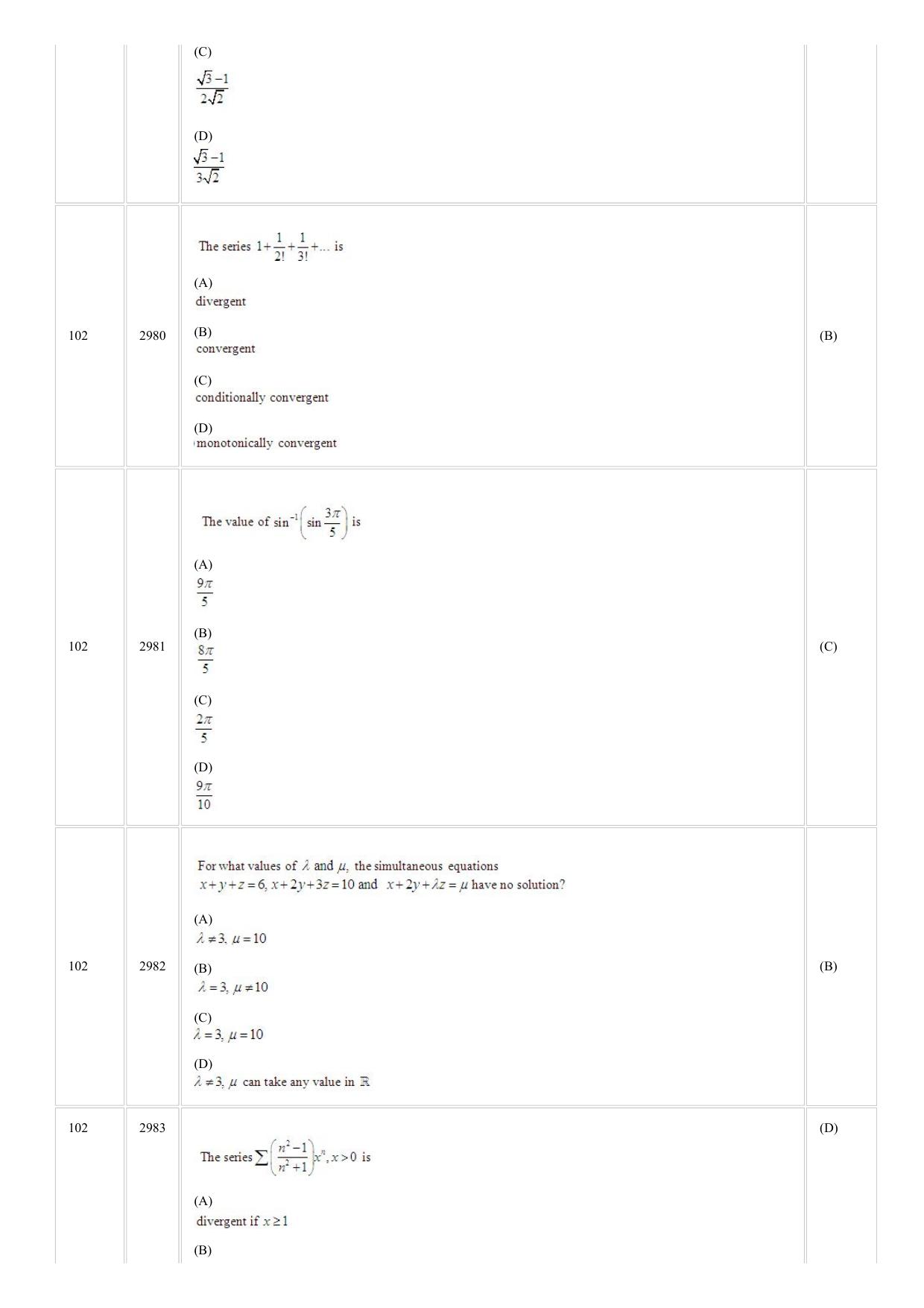 CUSAT CAT 2018 LET Question Paper - Page 6
