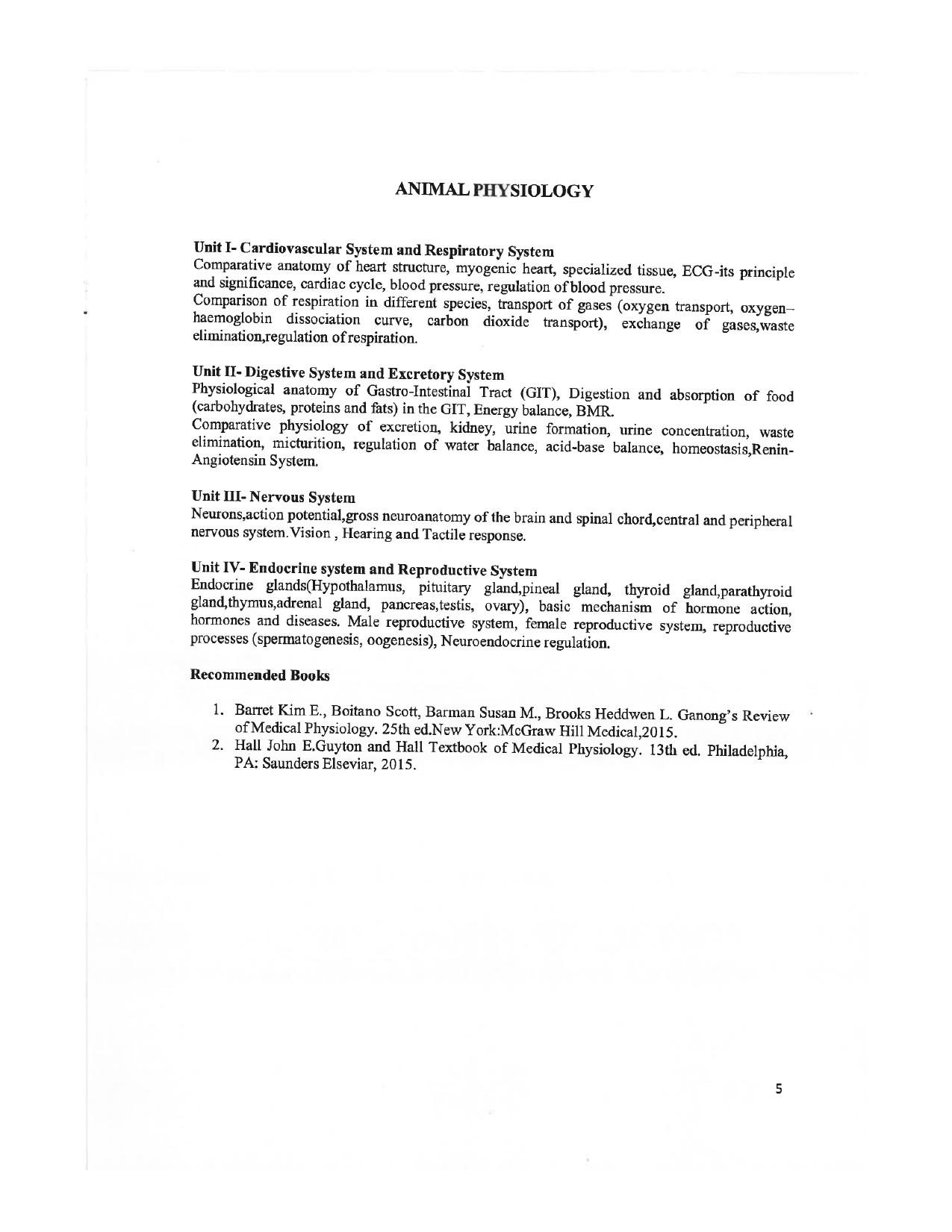 JMI Entrance Exam FACULTY OF NATURAL SCIENCES Syllabus - Page 5