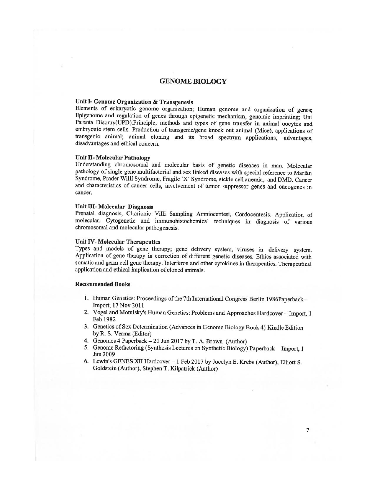 JMI Entrance Exam FACULTY OF NATURAL SCIENCES Syllabus IndCareer Docs