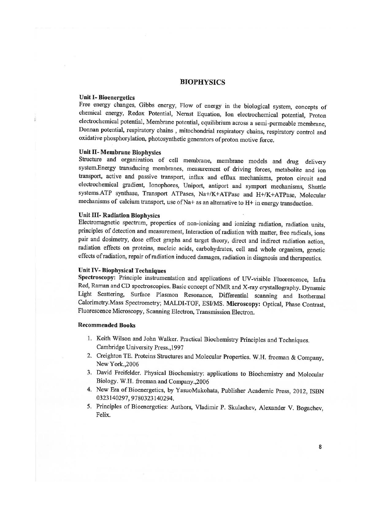 JMI Entrance Exam FACULTY OF NATURAL SCIENCES Syllabus - Page 8