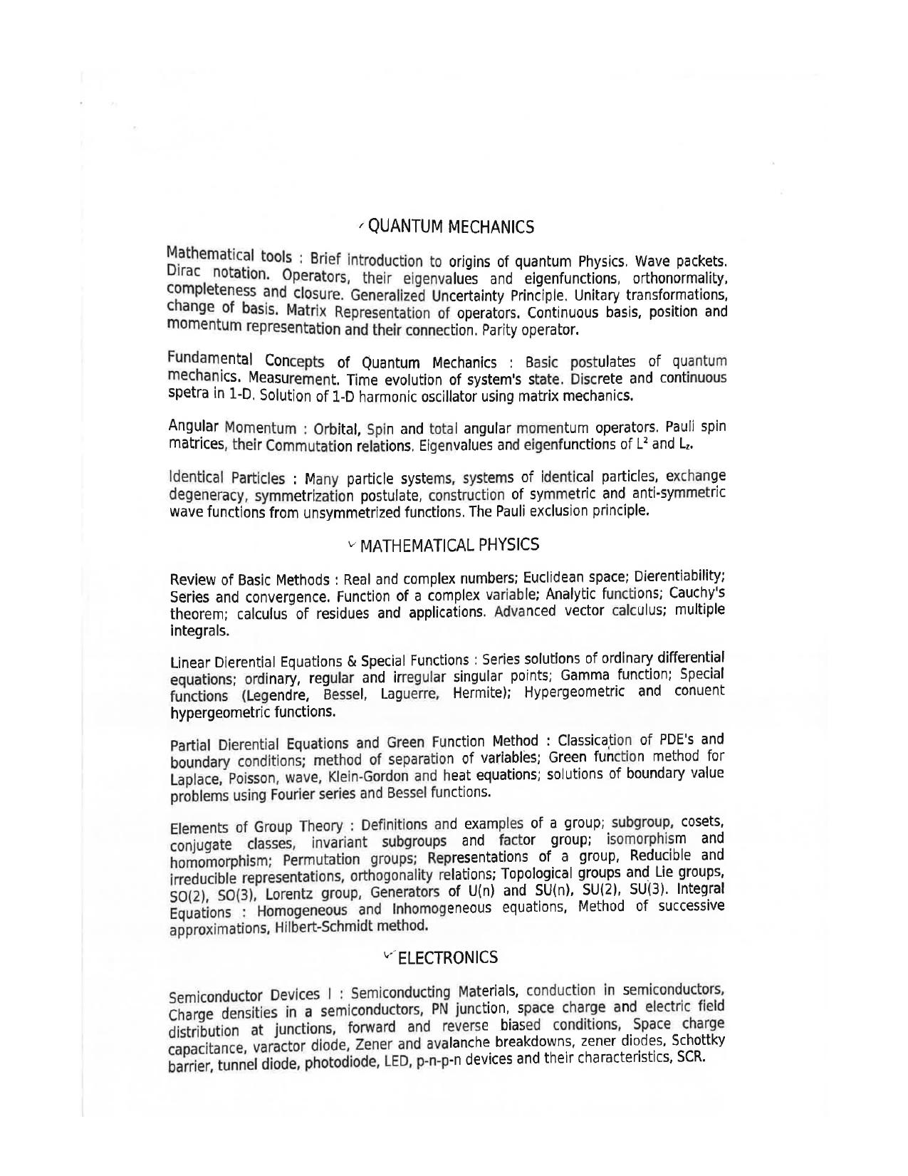 JMI Entrance Exam FACULTY OF NATURAL SCIENCES Syllabus - Page 25