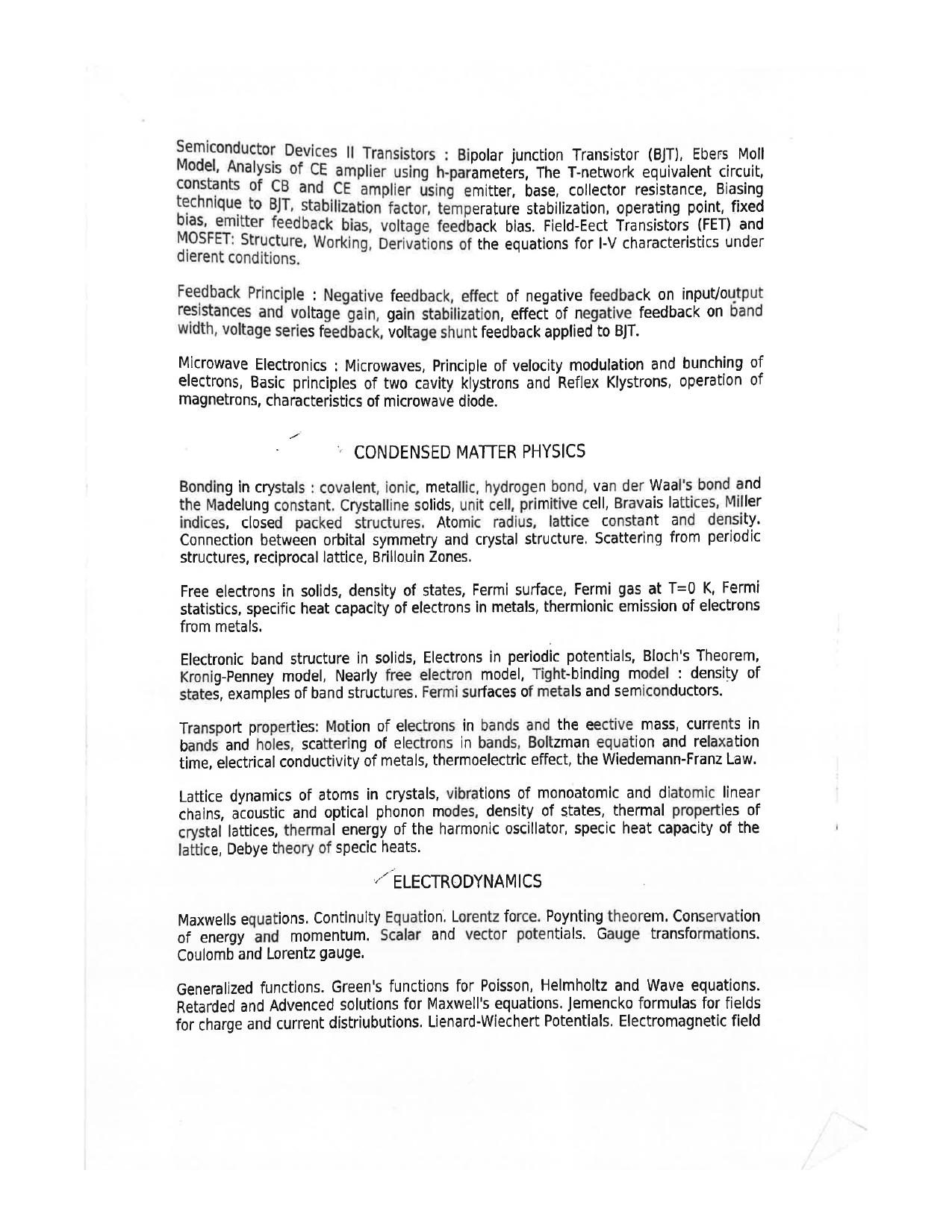 JMI Entrance Exam FACULTY OF NATURAL SCIENCES Syllabus - Page 26