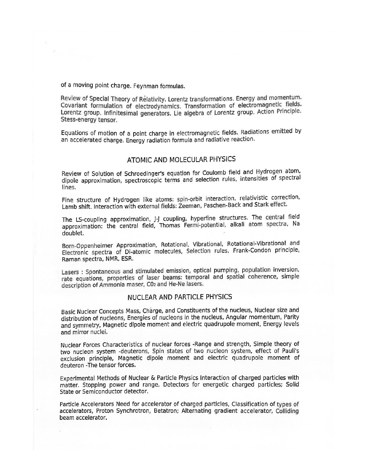 JMI Entrance Exam FACULTY OF NATURAL SCIENCES Syllabus - Page 27