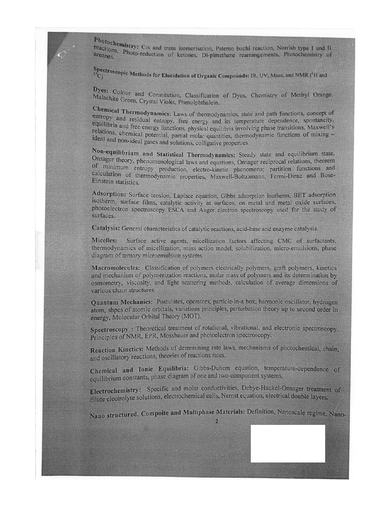 JMI Entrance Exam FACULTY OF NATURAL SCIENCES Syllabus - Page 33