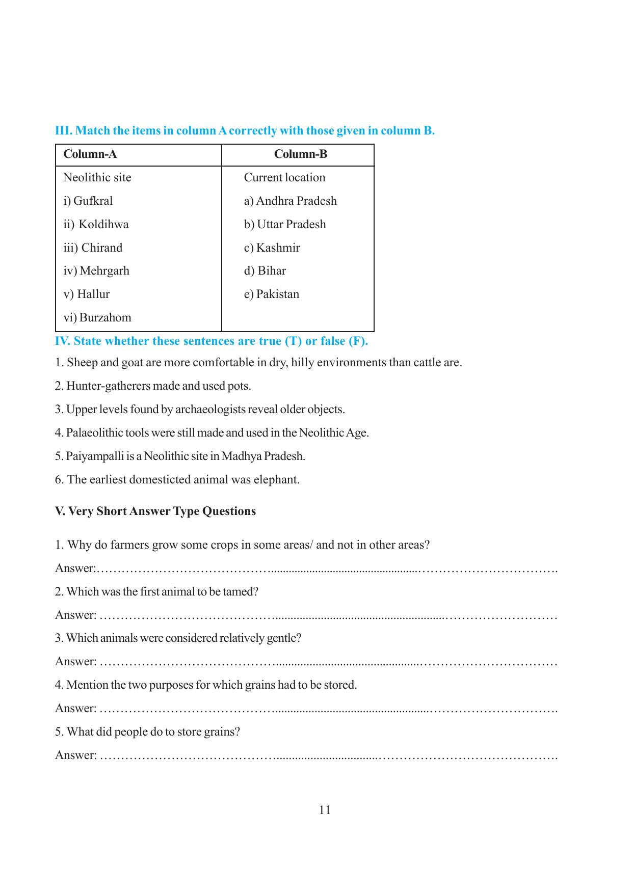 Tripura Board Class 6 Social Science English Version Workbooks - Page 17