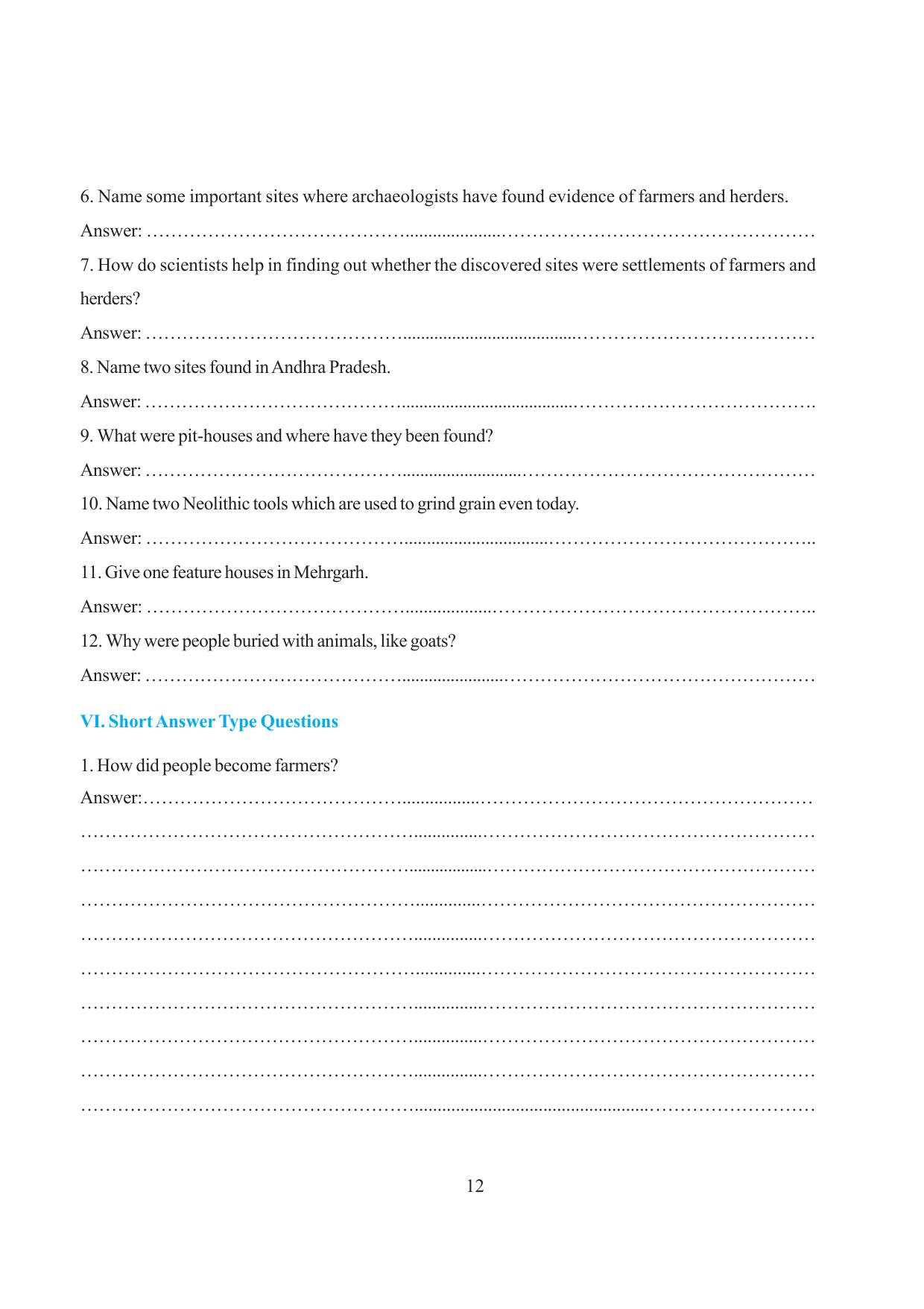 Tripura Board Class 6 Social Science English Version Workbooks - Page 18