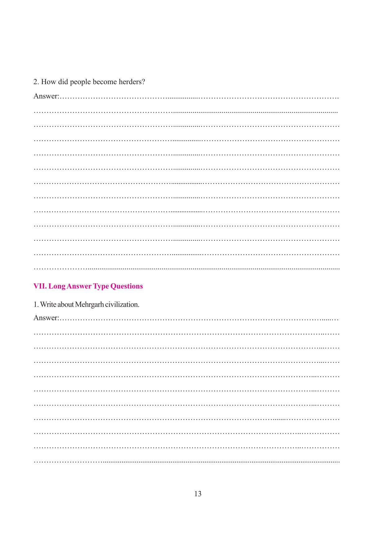 Tripura Board Class 6 Social Science English Version Workbooks - Page 19