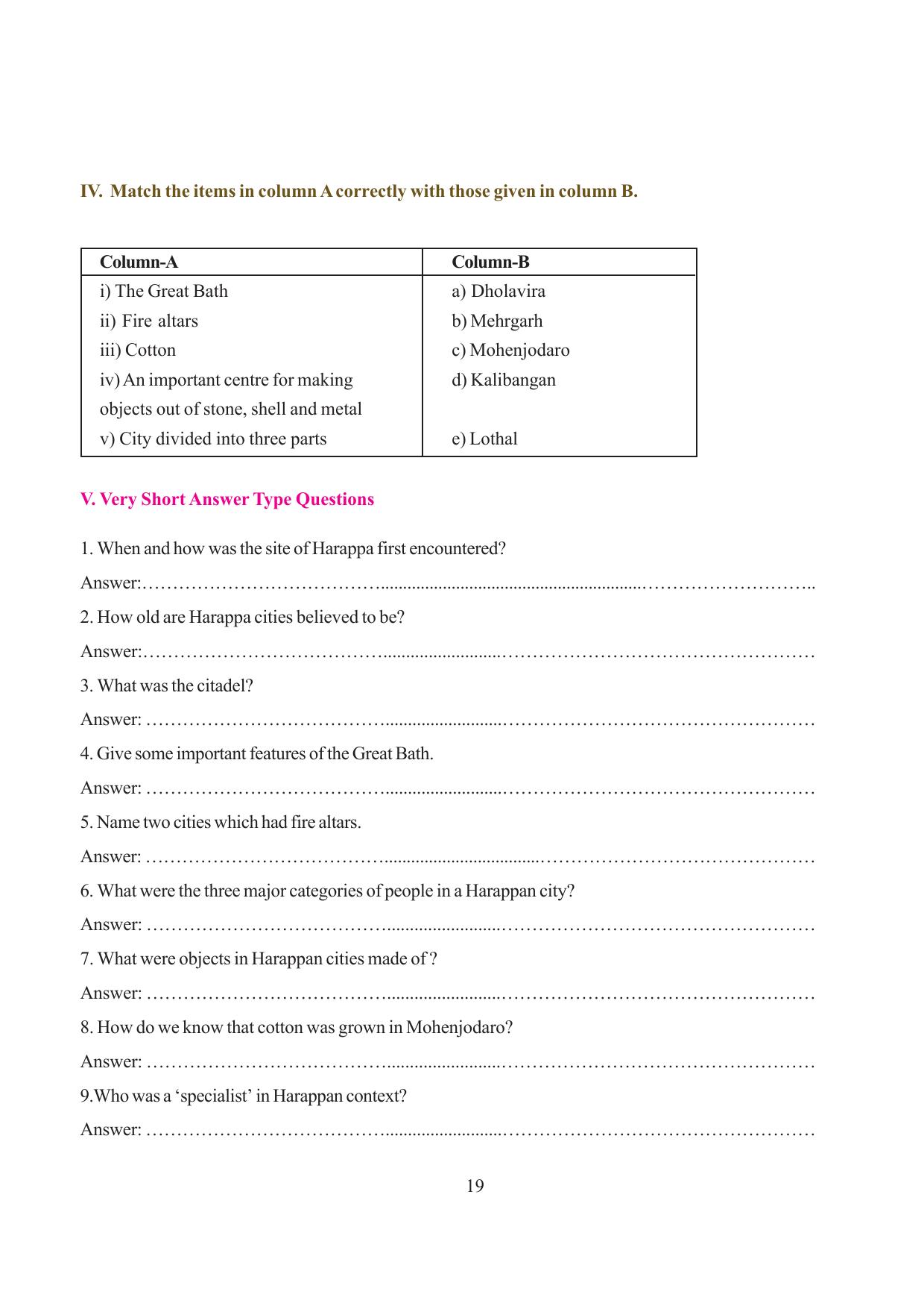 Tripura Board Class 6 Social Science English Version Workbooks - Page 25